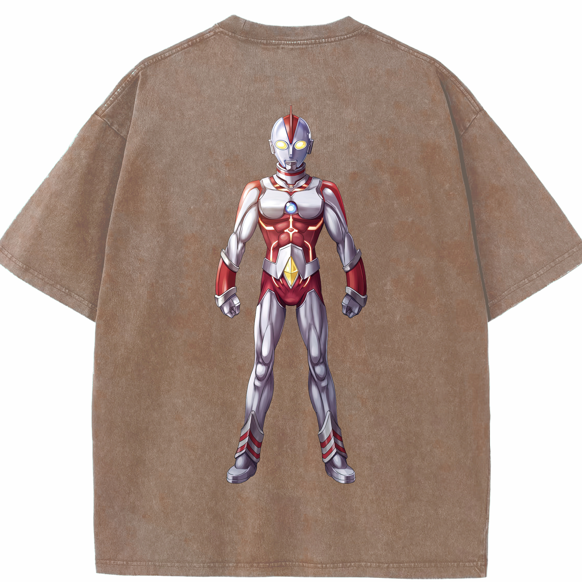 （画像用） ウルトラマン Ultraman 綿100% ヴィンテージ風 半袖Tシャツ（背面プリント）