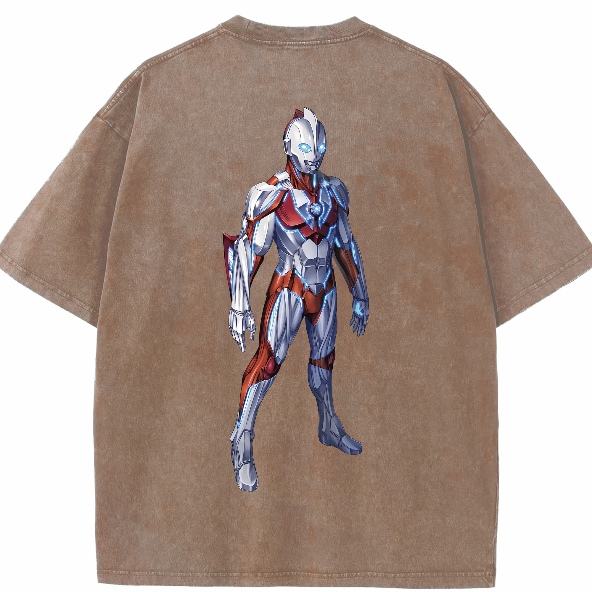 （画像用） ウルトラマン Ultraman 綿100% ヴィンテージ風 半袖Tシャツ（背面プリント）