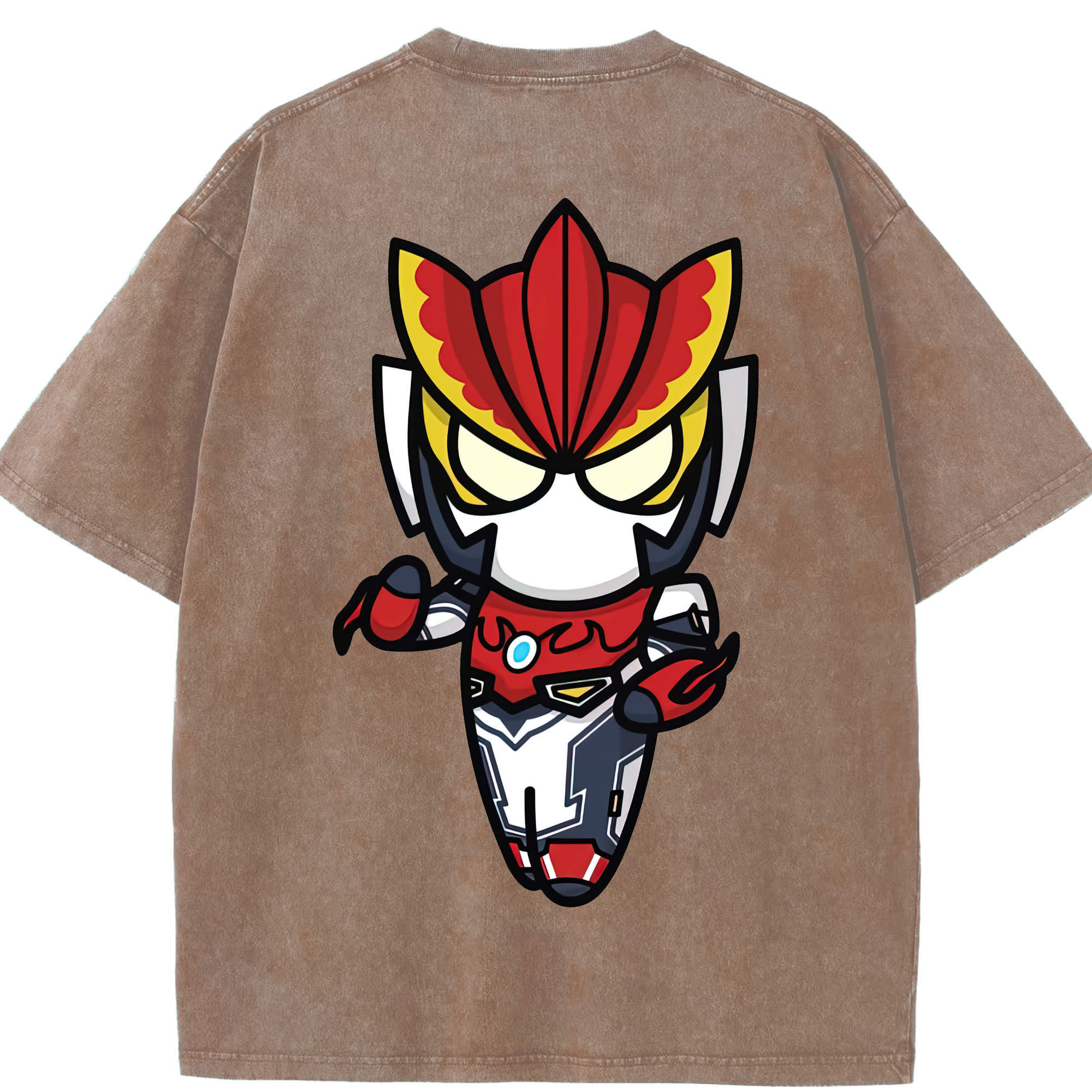 （画像用） ウルトラマン Ultraman 綿100% ヴィンテージ風 半袖Tシャツ（背面プリント）