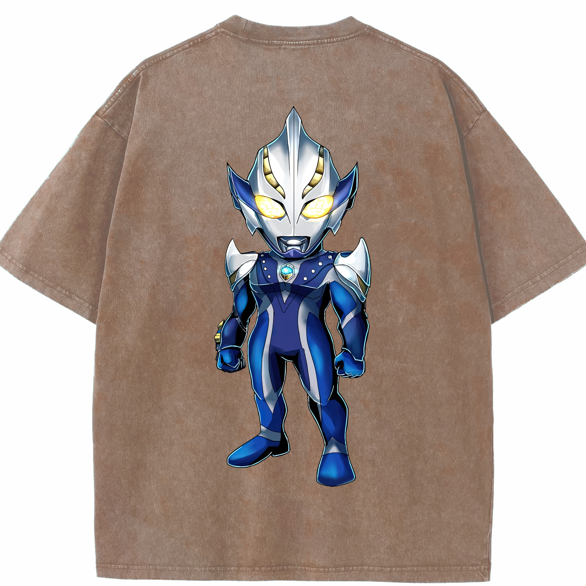（画像用） ウルトラマン Ultraman 綿100% ヴィンテージ風 半袖Tシャツ（背面プリント）