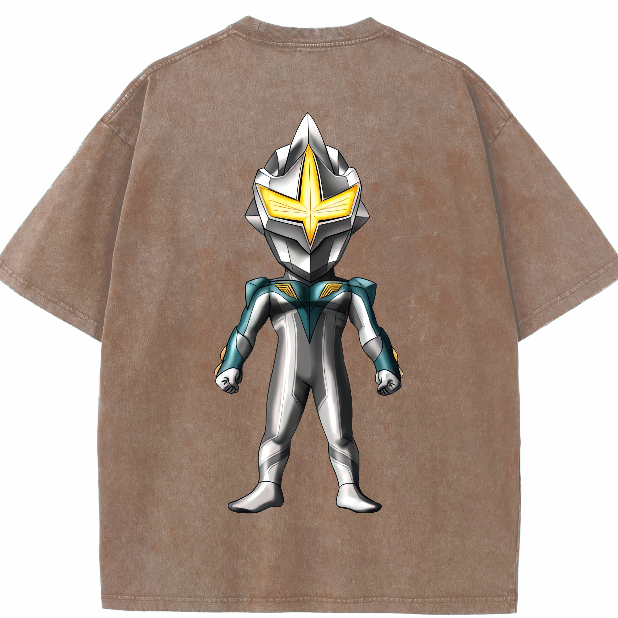 （画像用） ウルトラマン Ultraman 綿100% ヴィンテージ風 半袖Tシャツ（背面プリント）