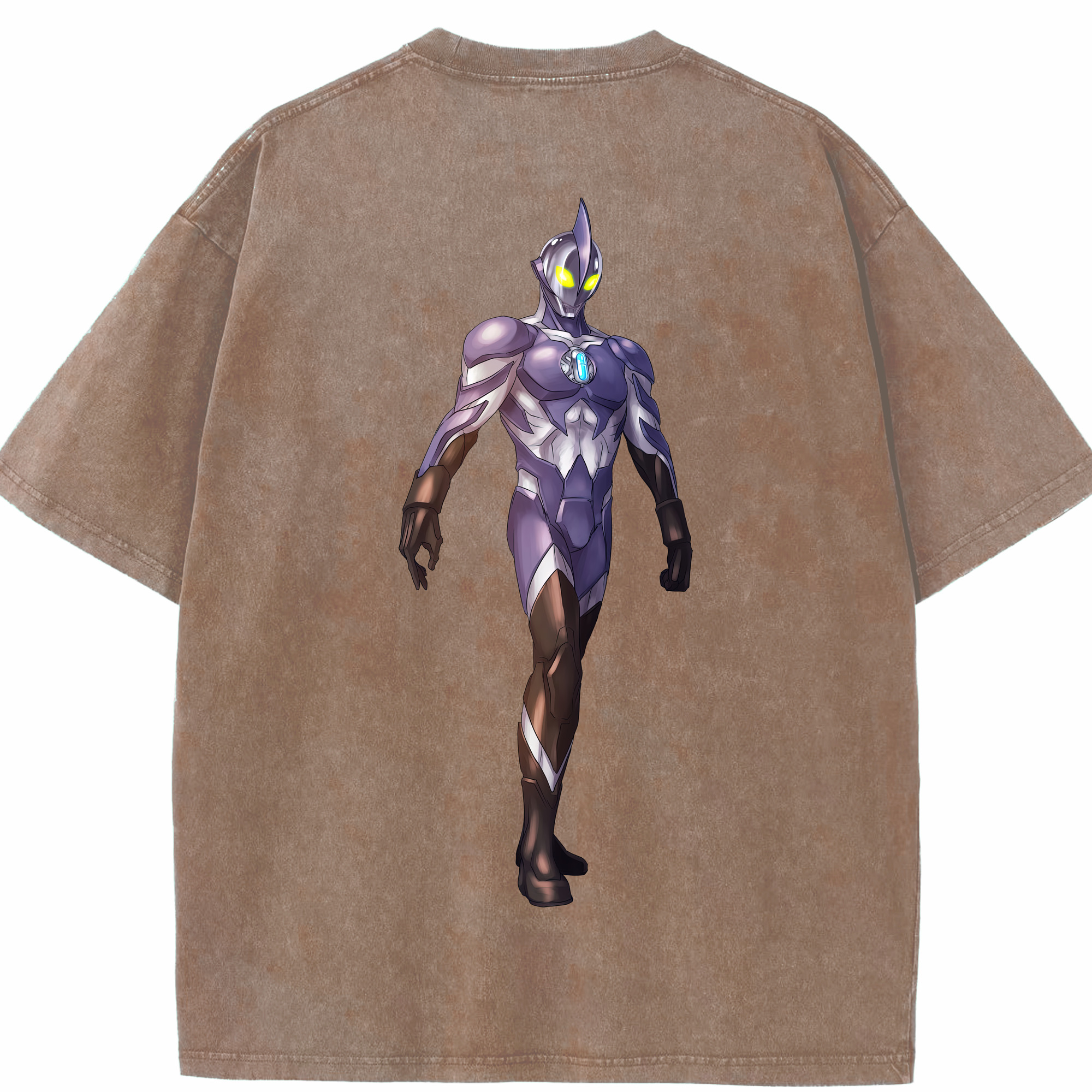 （画像用） ウルトラマン Ultraman 綿100% ヴィンテージ風 半袖Tシャツ（背面プリント）