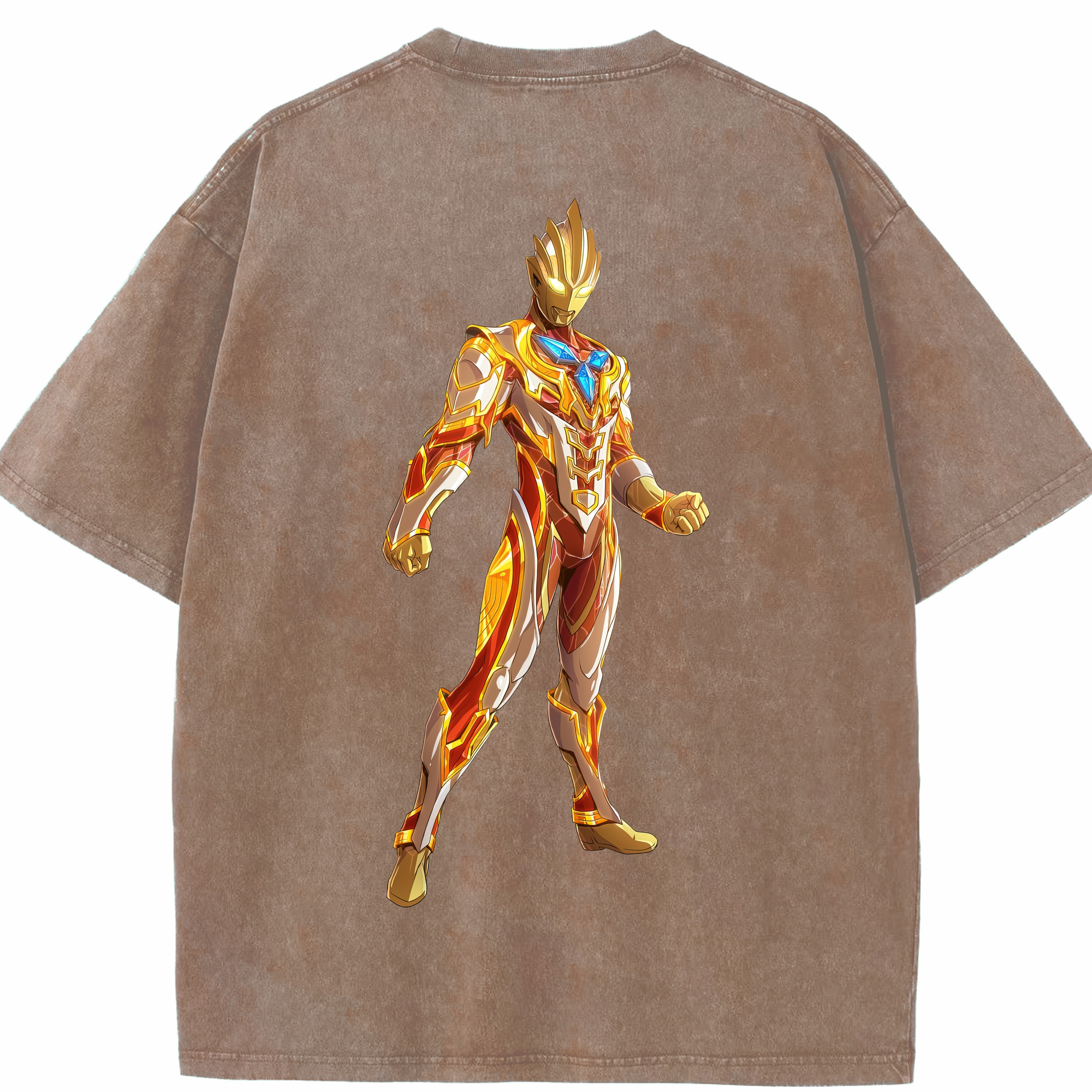 （画像用） ウルトラマン Ultraman 綿100% ヴィンテージ風 半袖Tシャツ（背面プリント）