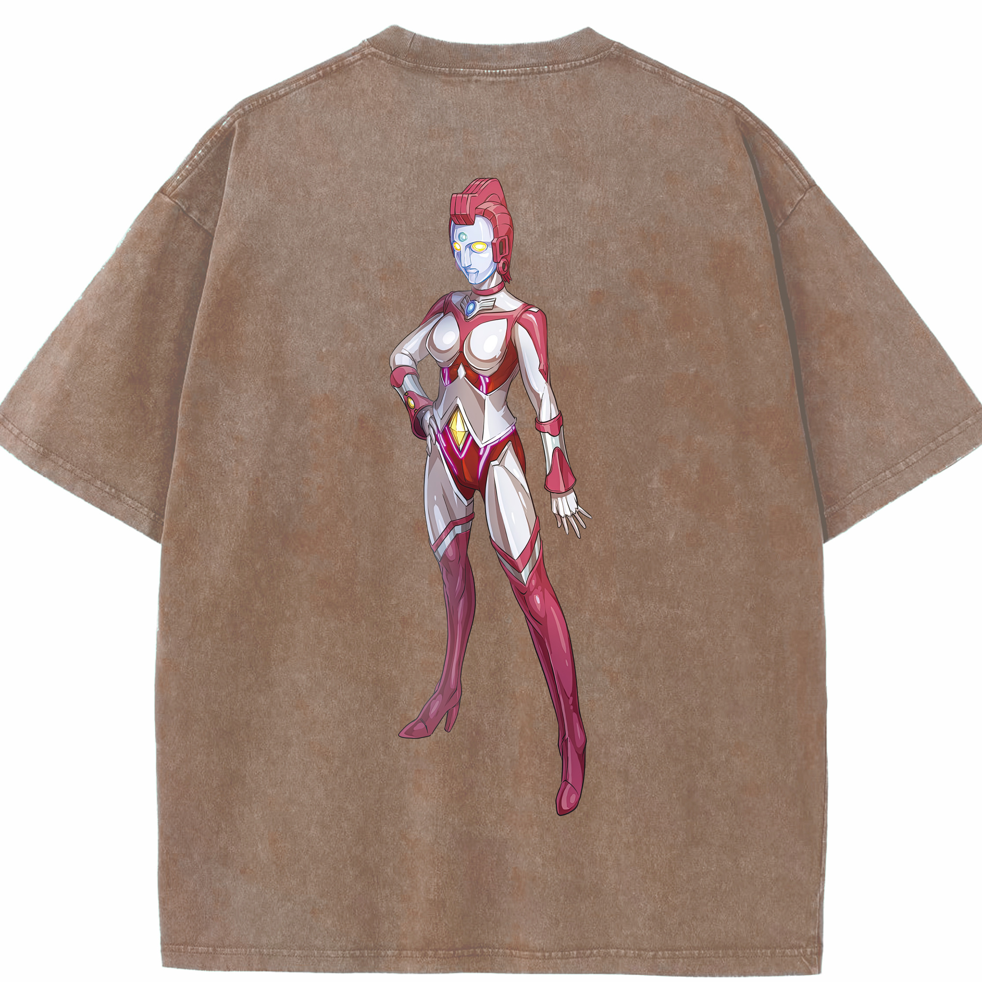（画像用） ウルトラマン Ultraman 綿100% ヴィンテージ風 半袖Tシャツ（背面プリント）