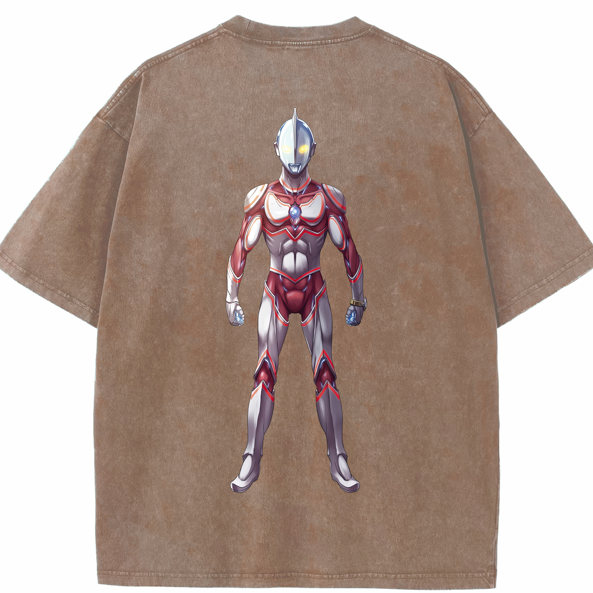 （画像用） ウルトラマン Ultraman 綿100% ヴィンテージ風 半袖Tシャツ（背面プリント）