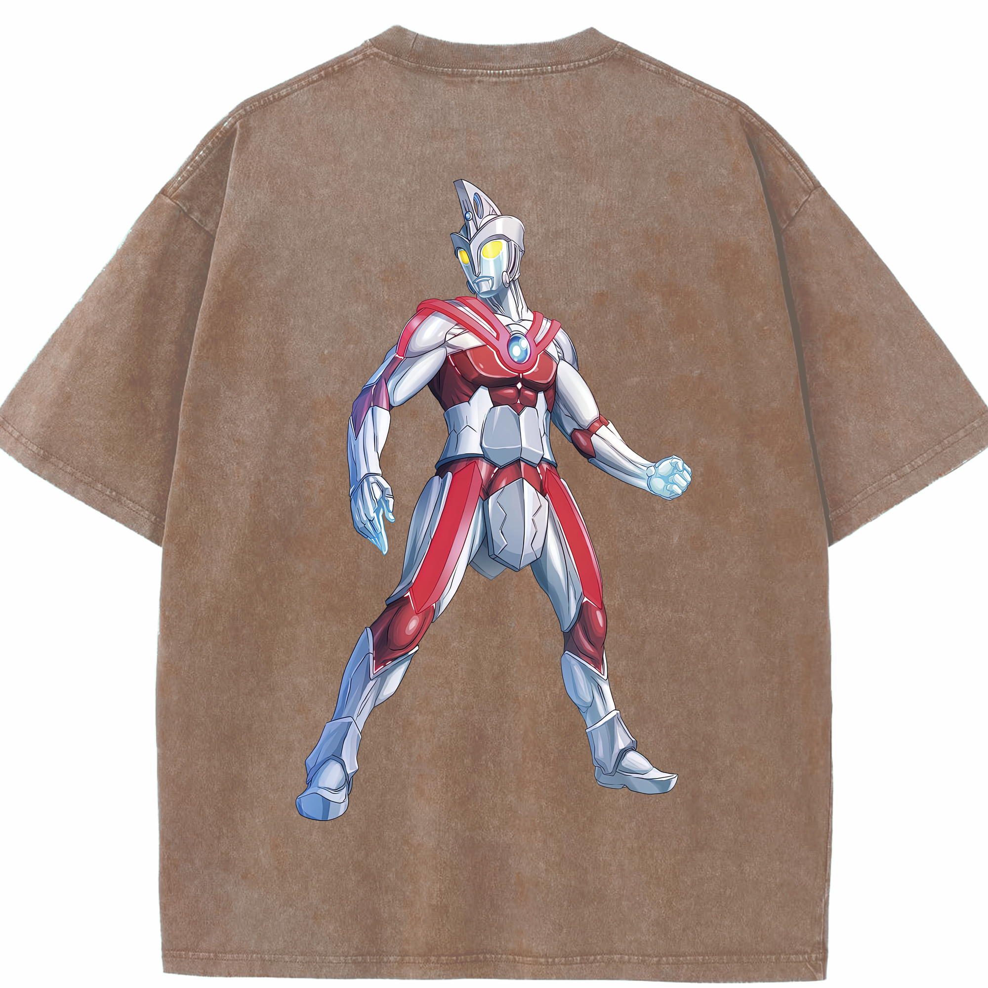 （画像用） ウルトラマン Ultraman 綿100% ヴィンテージ風 半袖Tシャツ（背面プリント）