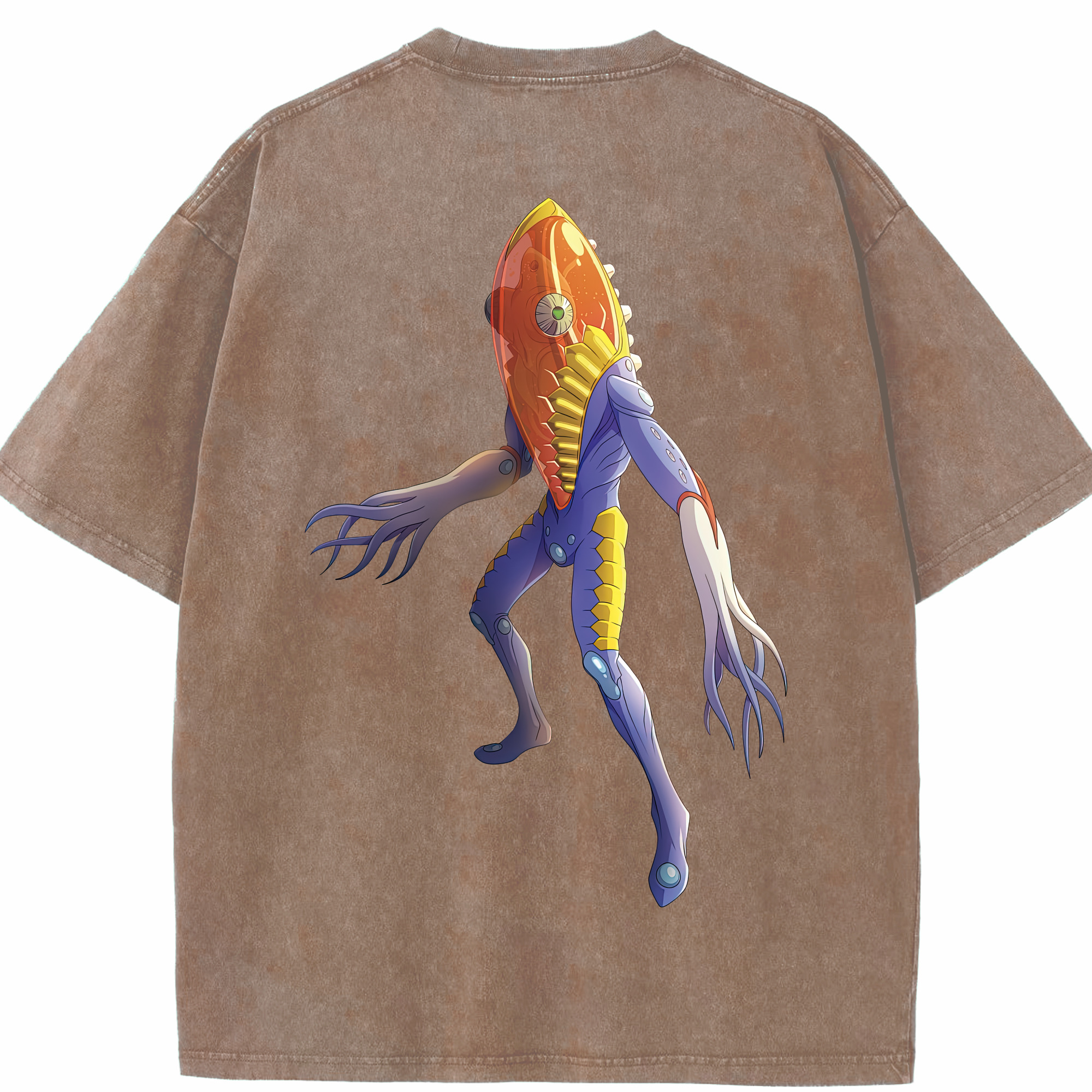 （画像用） ウルトラマン Ultraman 綿100% ヴィンテージ風 半袖Tシャツ（背面プリント）