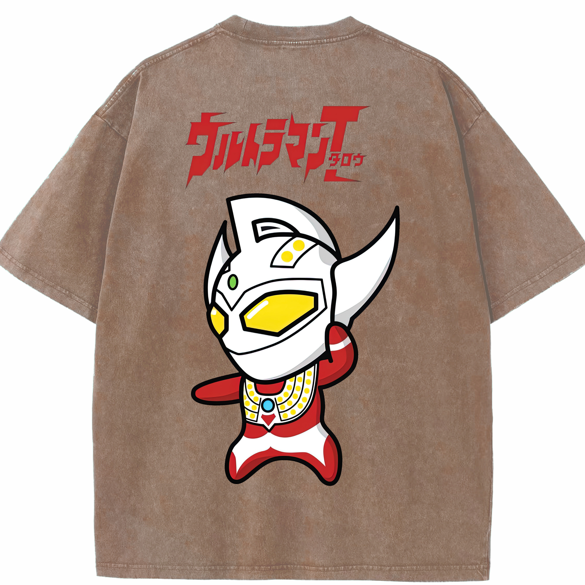 （画像用） ウルトラマン Ultraman 綿100% ヴィンテージ風 半袖Tシャツ（背面プリント）