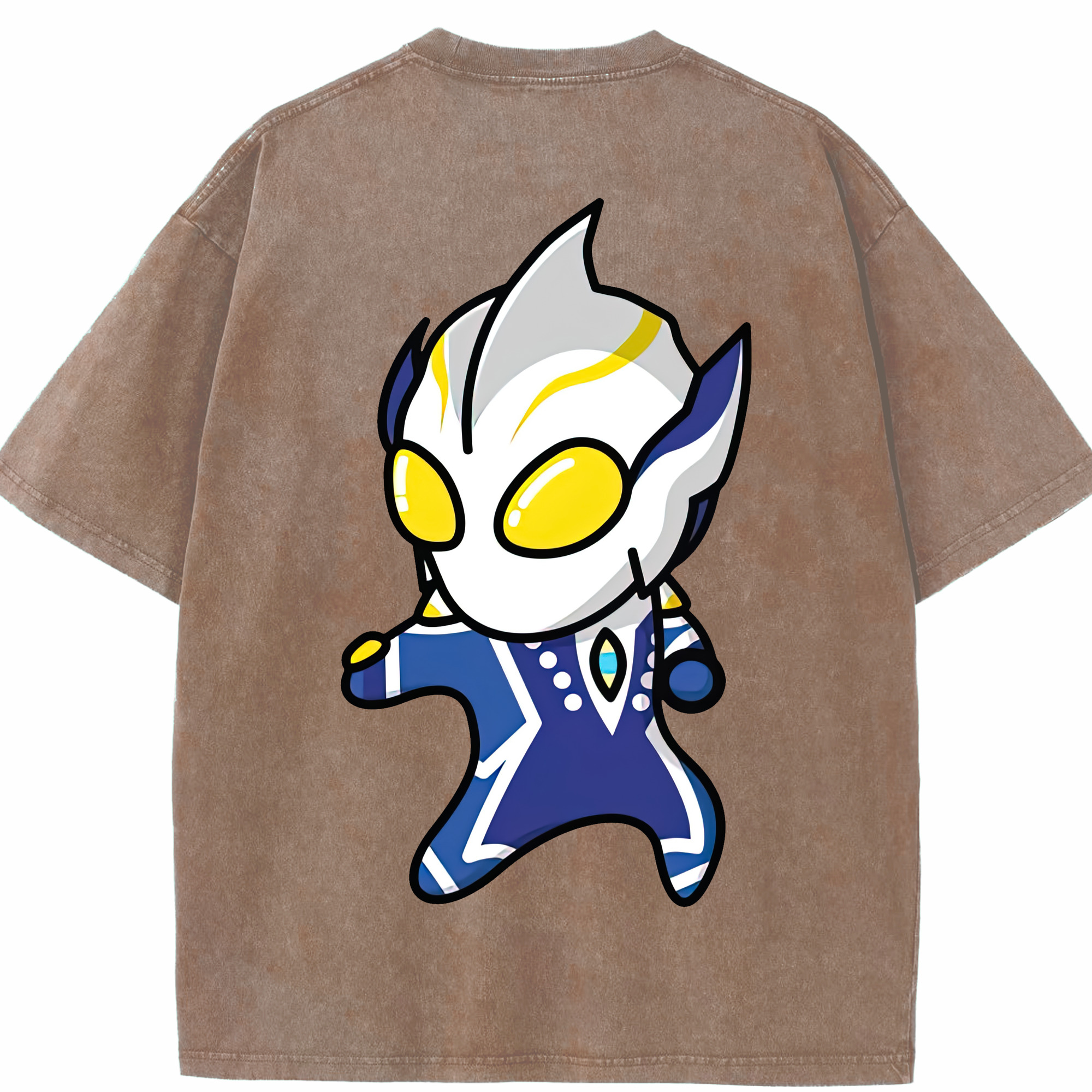 （画像用） ウルトラマン Ultraman 綿100% ヴィンテージ風 半袖Tシャツ（背面プリント）