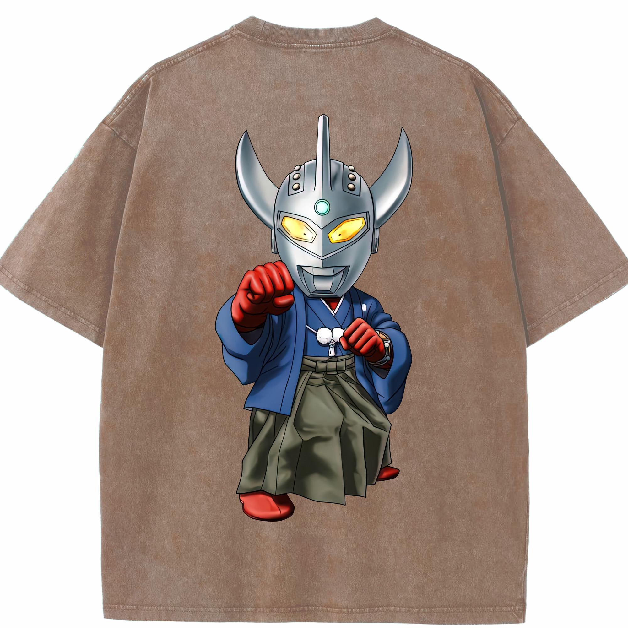 （画像用） ウルトラマン Ultraman 綿100% ヴィンテージ風 半袖Tシャツ（背面プリント）