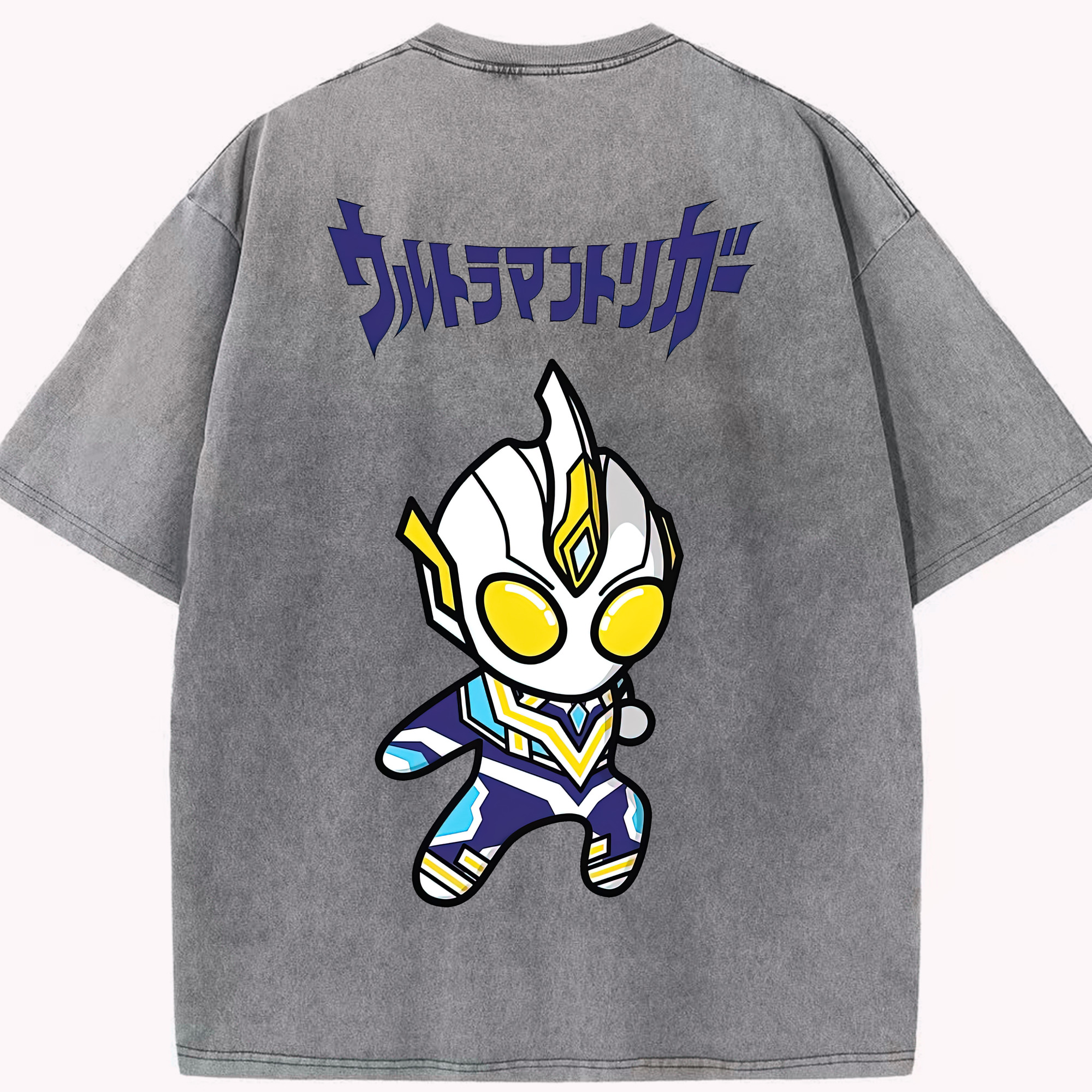 （画像用） ウルトラマン Ultraman 綿100% ヴィンテージ風 半袖Tシャツ（背面プリント）