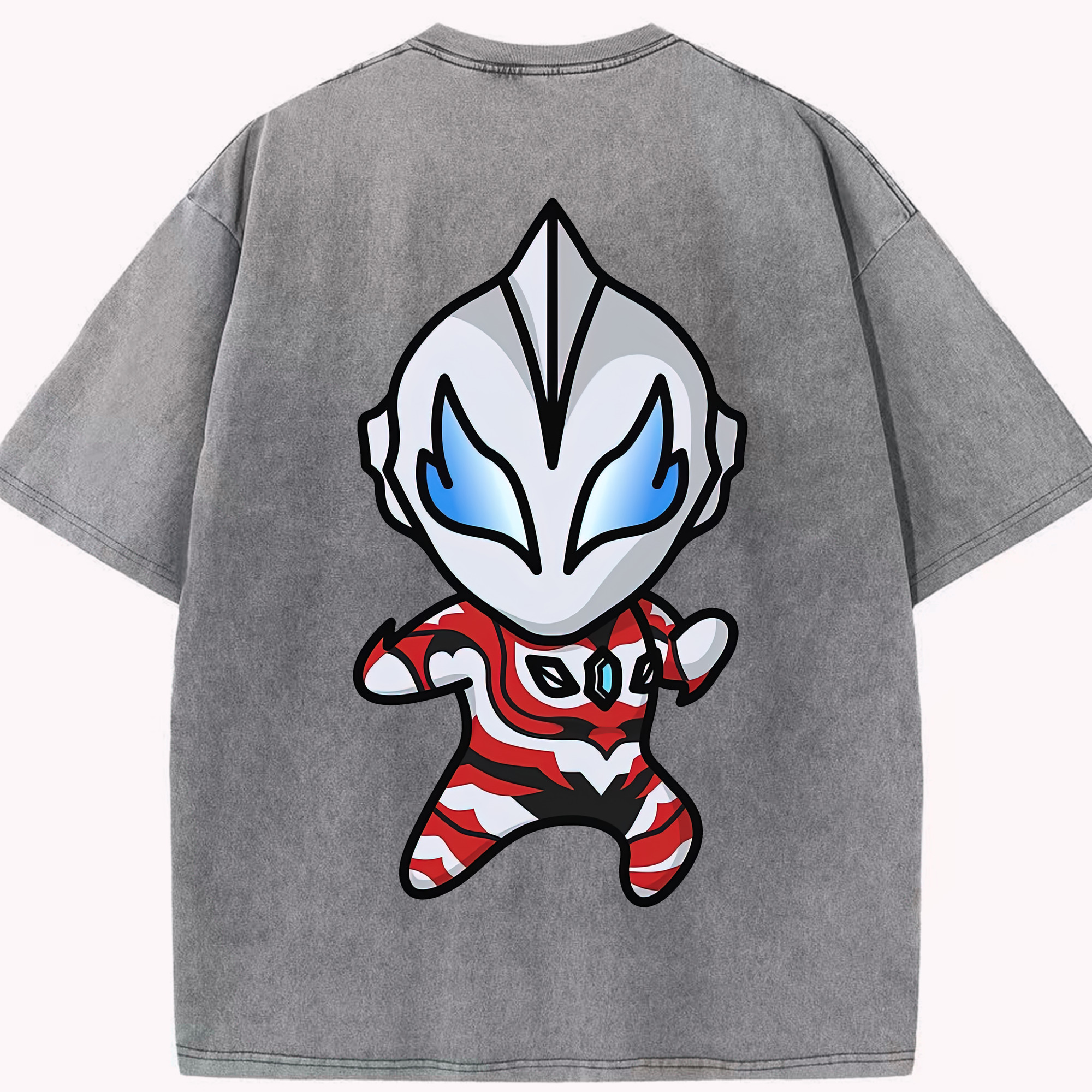（画像用） ウルトラマン Ultraman 綿100% ヴィンテージ風 半袖Tシャツ（背面プリント）