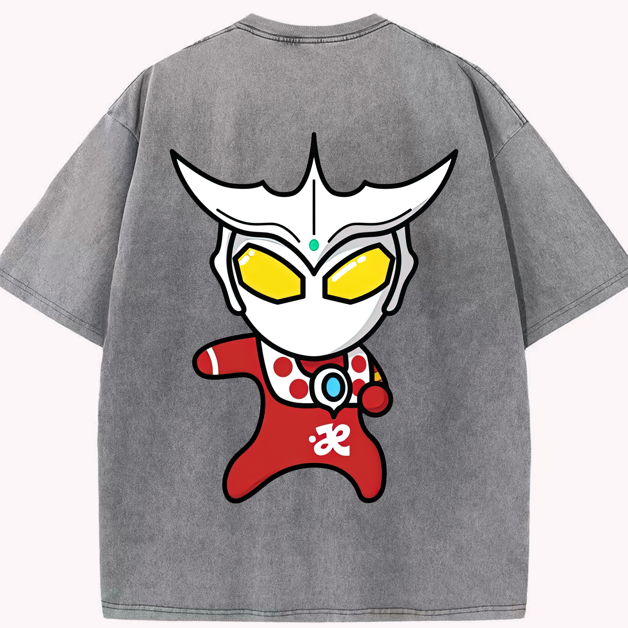 （画像用） ウルトラマン Ultraman 綿100% ヴィンテージ風 半袖Tシャツ（背面プリント）