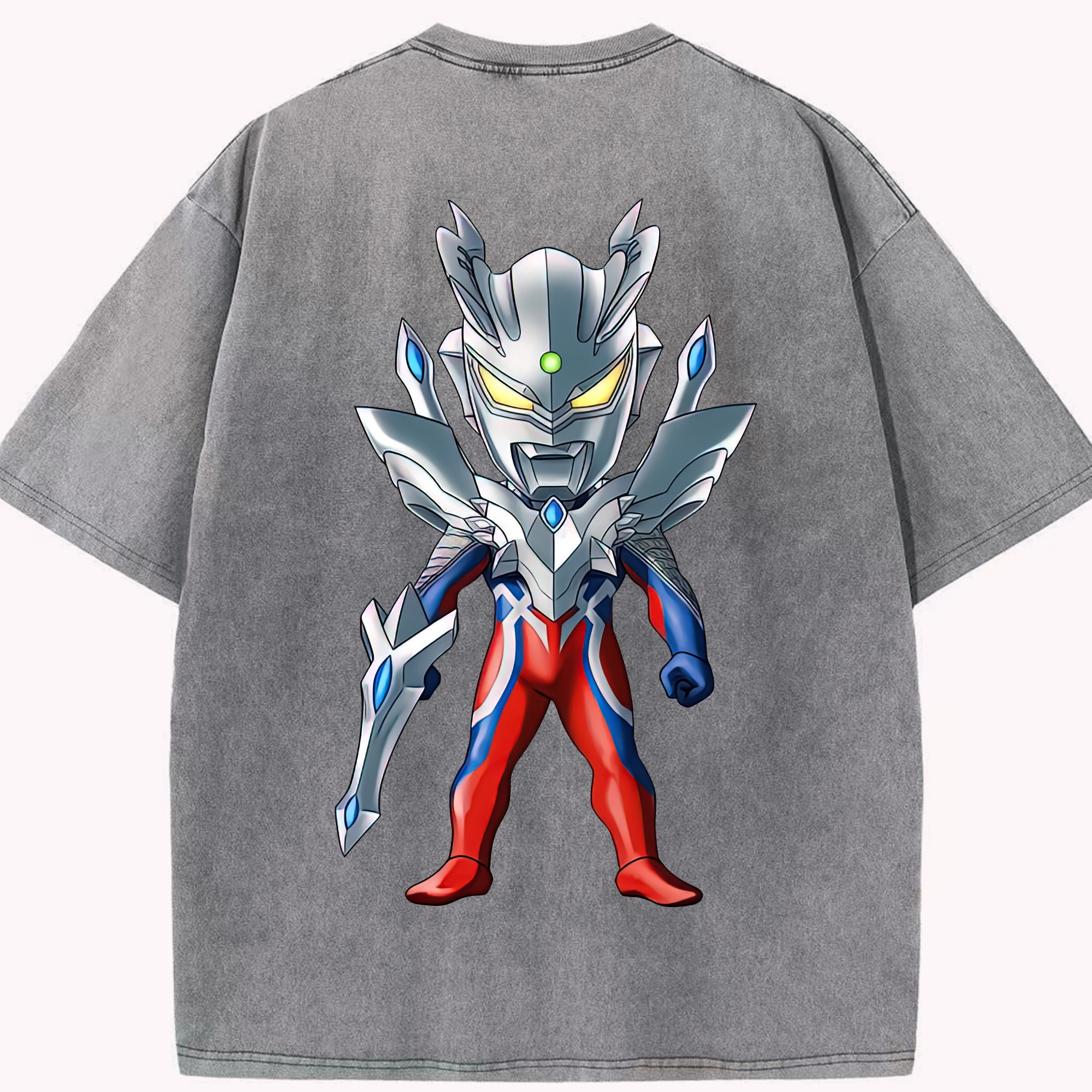 （画像用） ウルトラマン Ultraman 綿100% ヴィンテージ風 半袖Tシャツ（背面プリント）