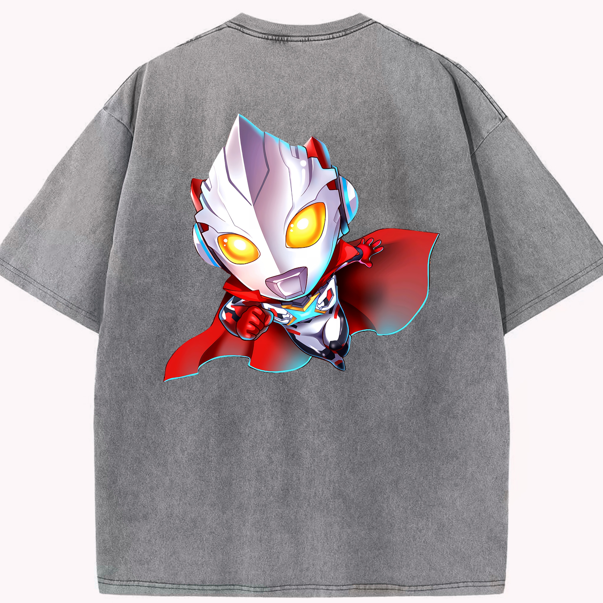 （画像用） ウルトラマン Ultraman 綿100% ヴィンテージ風 半袖Tシャツ（背面プリント）