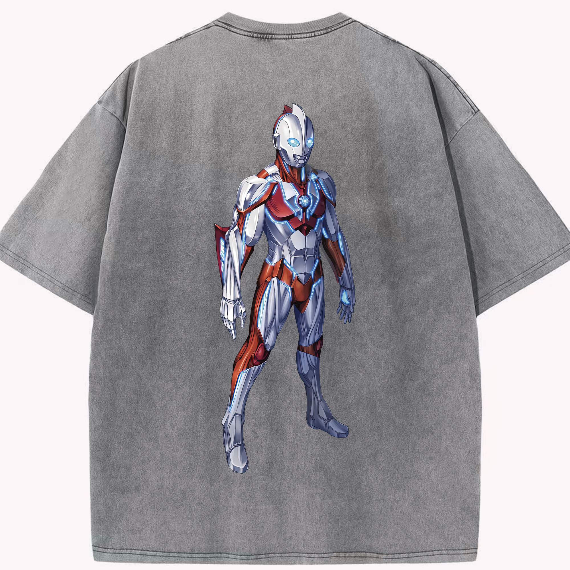 （画像用） ウルトラマン Ultraman 綿100% ヴィンテージ風 半袖Tシャツ（背面プリント）