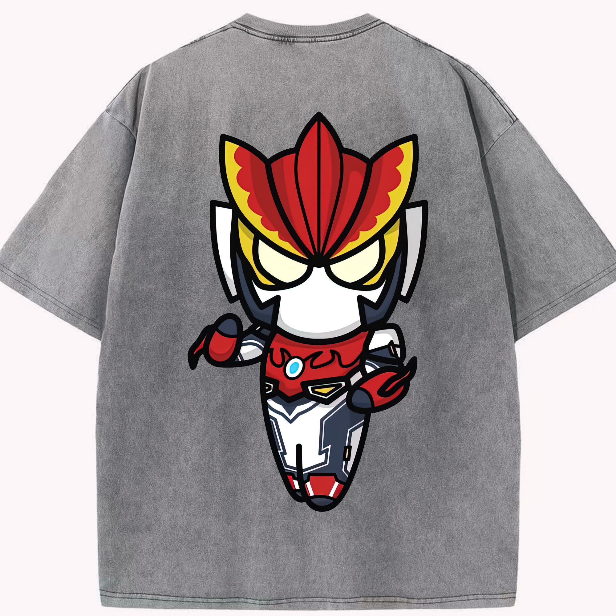（画像用） ウルトラマン Ultraman 綿100% ヴィンテージ風 半袖Tシャツ（背面プリント）