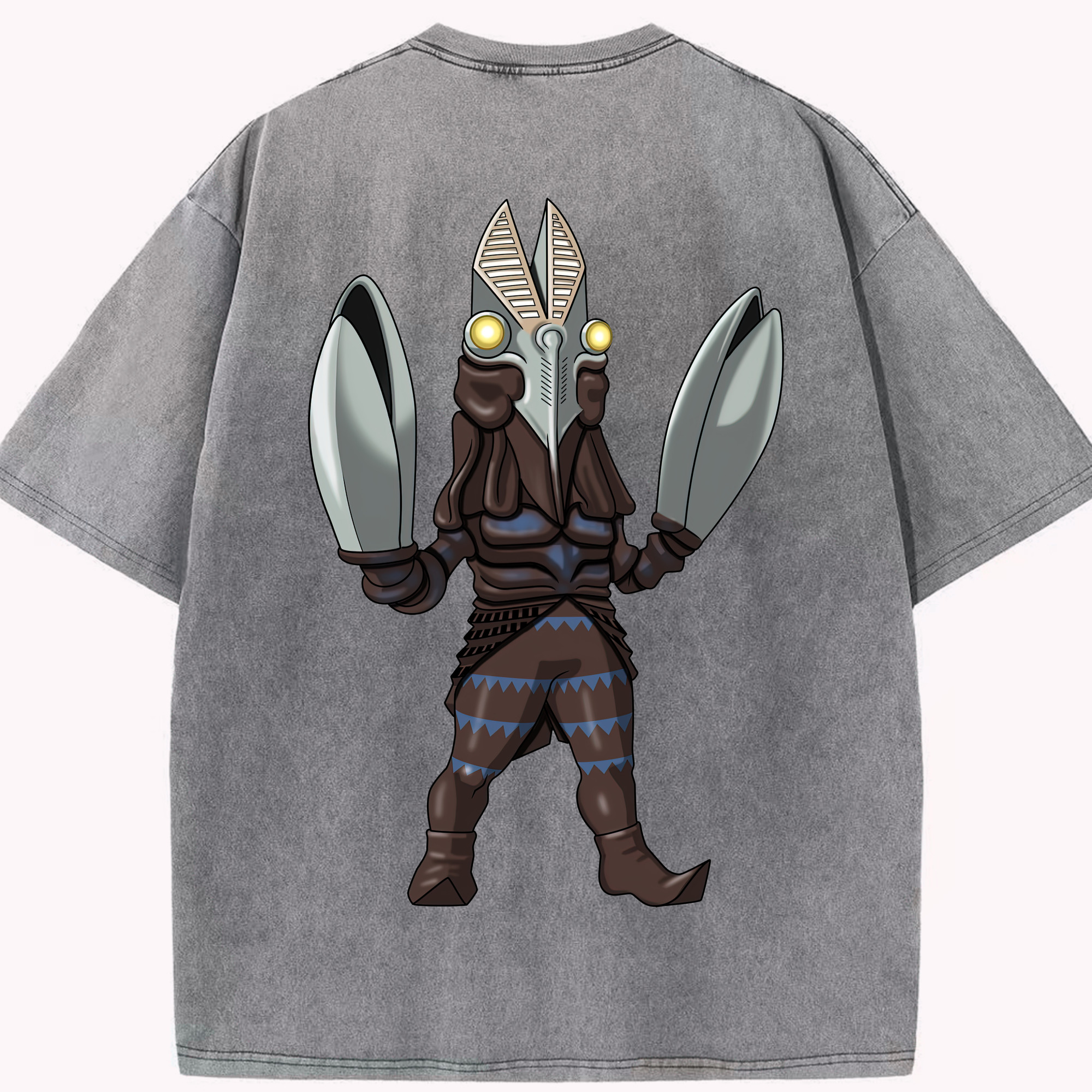 （画像用） ウルトラマン Ultraman 綿100% ヴィンテージ風 半袖Tシャツ（背面プリント）