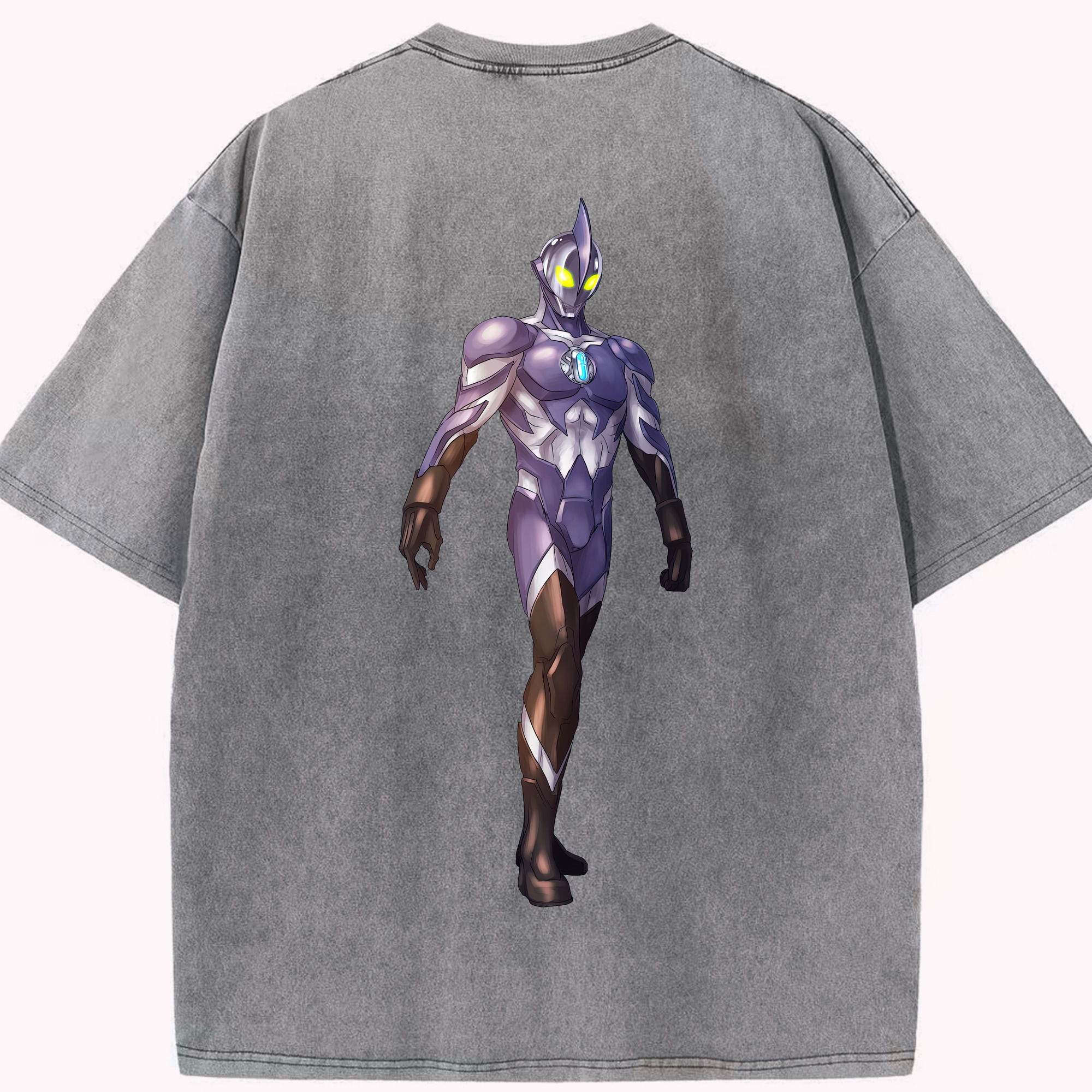 （画像用） ウルトラマン Ultraman 綿100% ヴィンテージ風 半袖Tシャツ（背面プリント）