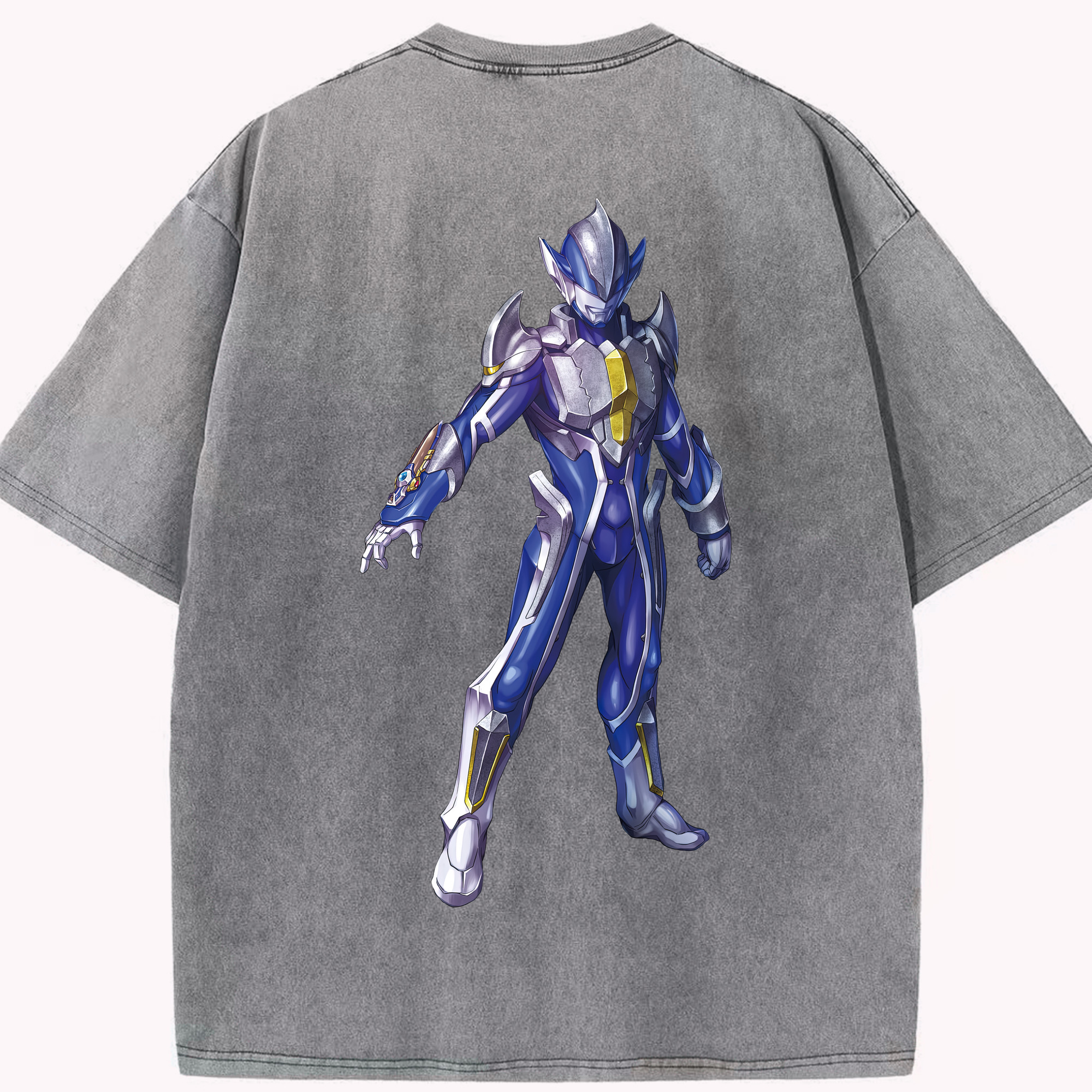 （画像用） ウルトラマン Ultraman 綿100% ヴィンテージ風 半袖Tシャツ（背面プリント）