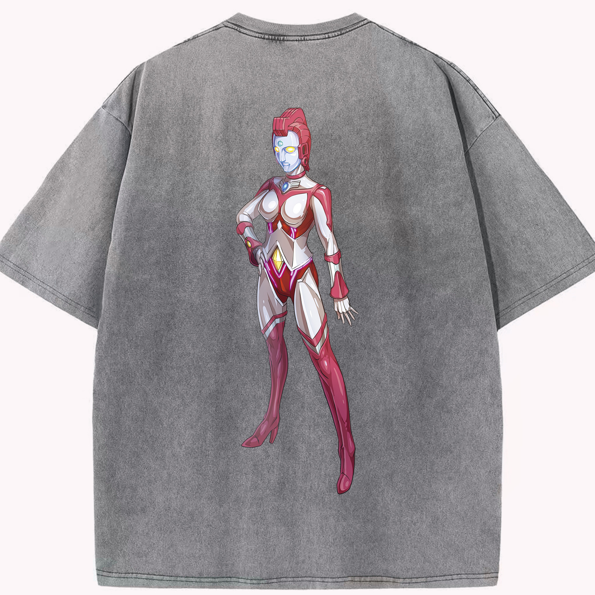 （画像用） ウルトラマン Ultraman 綿100% ヴィンテージ風 半袖Tシャツ（背面プリント）