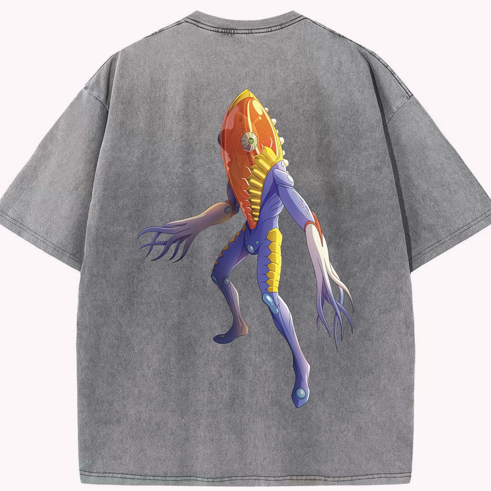 （画像用） ウルトラマン Ultraman 綿100% ヴィンテージ風 半袖Tシャツ（背面プリント）