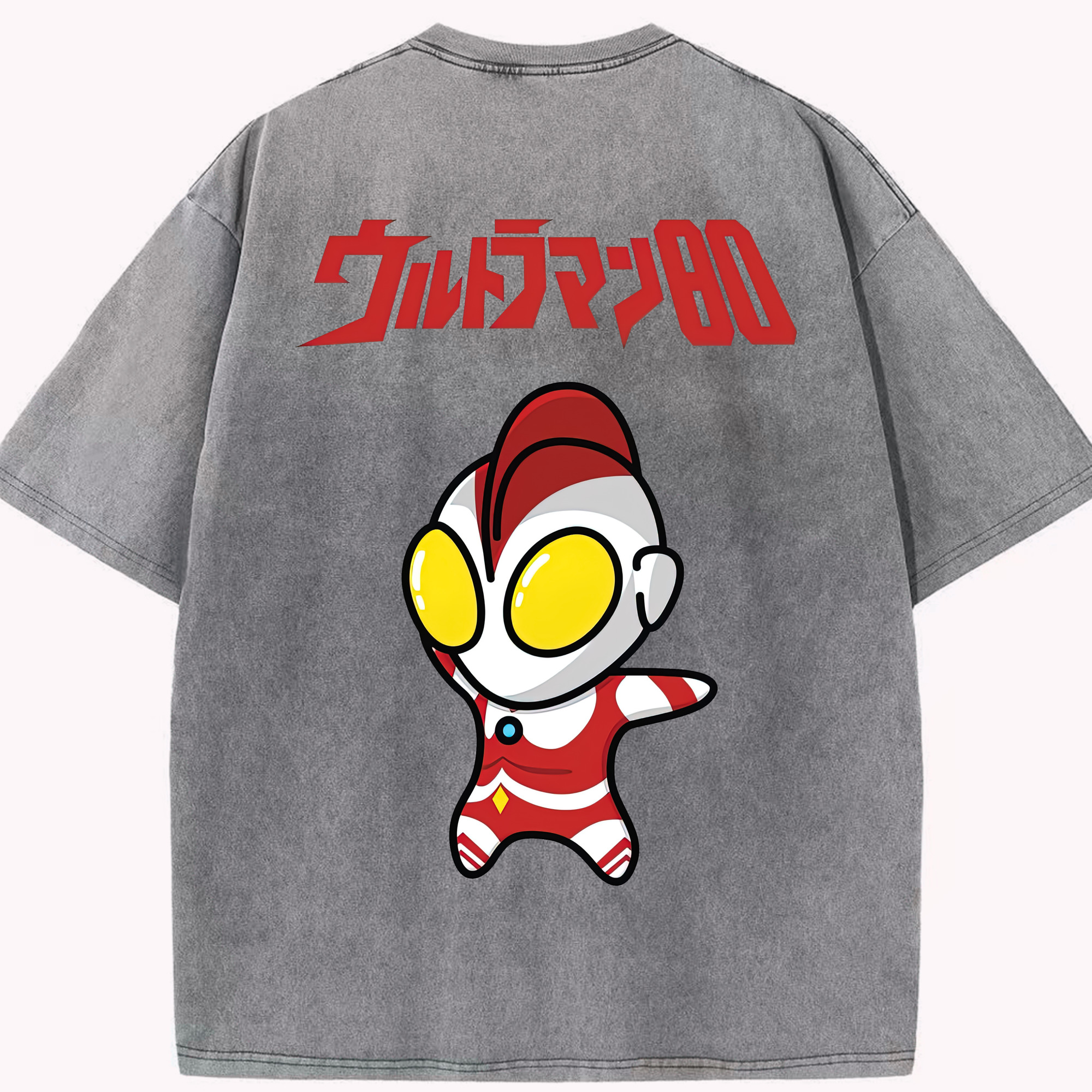 （画像用） ウルトラマン Ultraman 綿100% ヴィンテージ風 半袖Tシャツ（背面プリント）