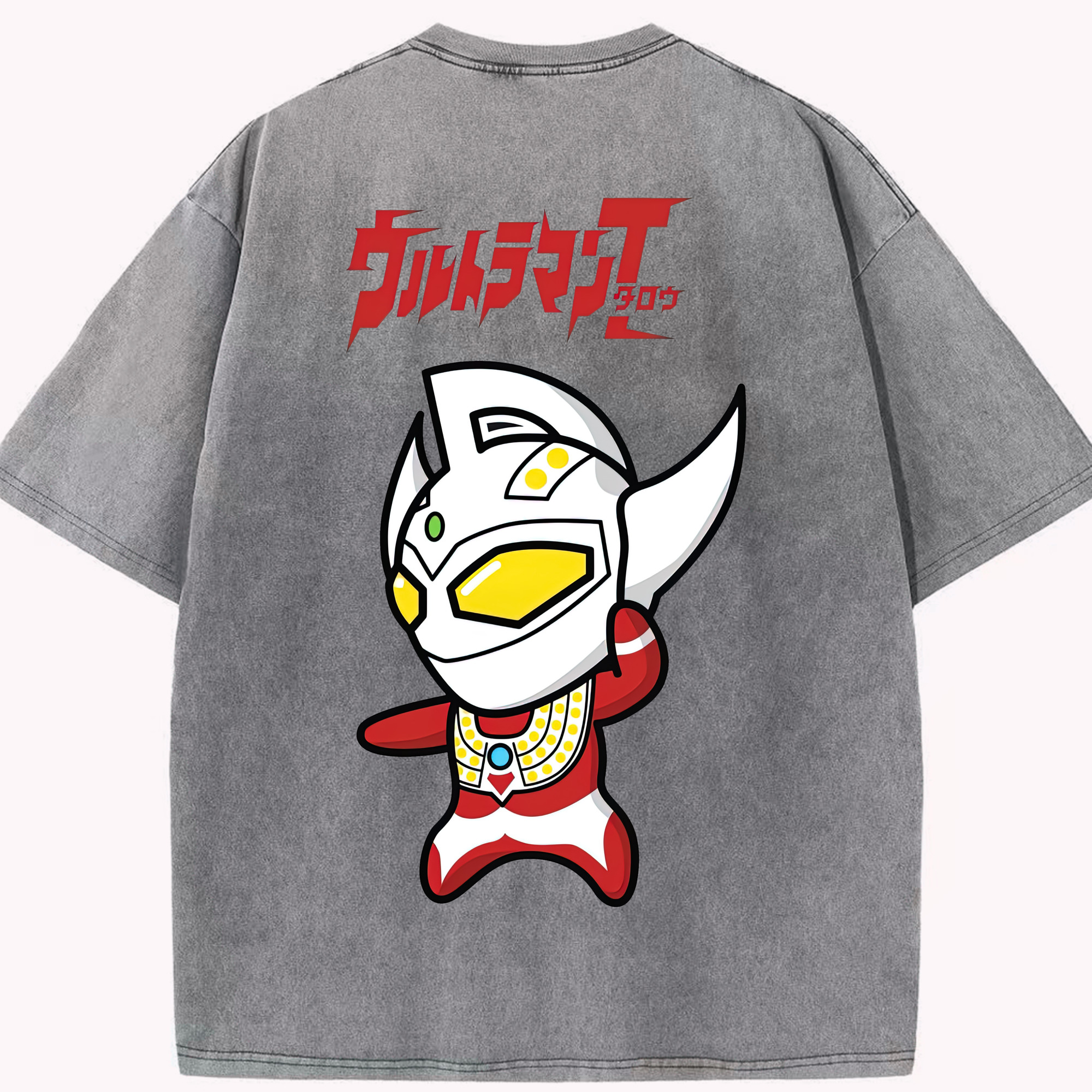 （画像用） ウルトラマン Ultraman 綿100% ヴィンテージ風 半袖Tシャツ（背面プリント）