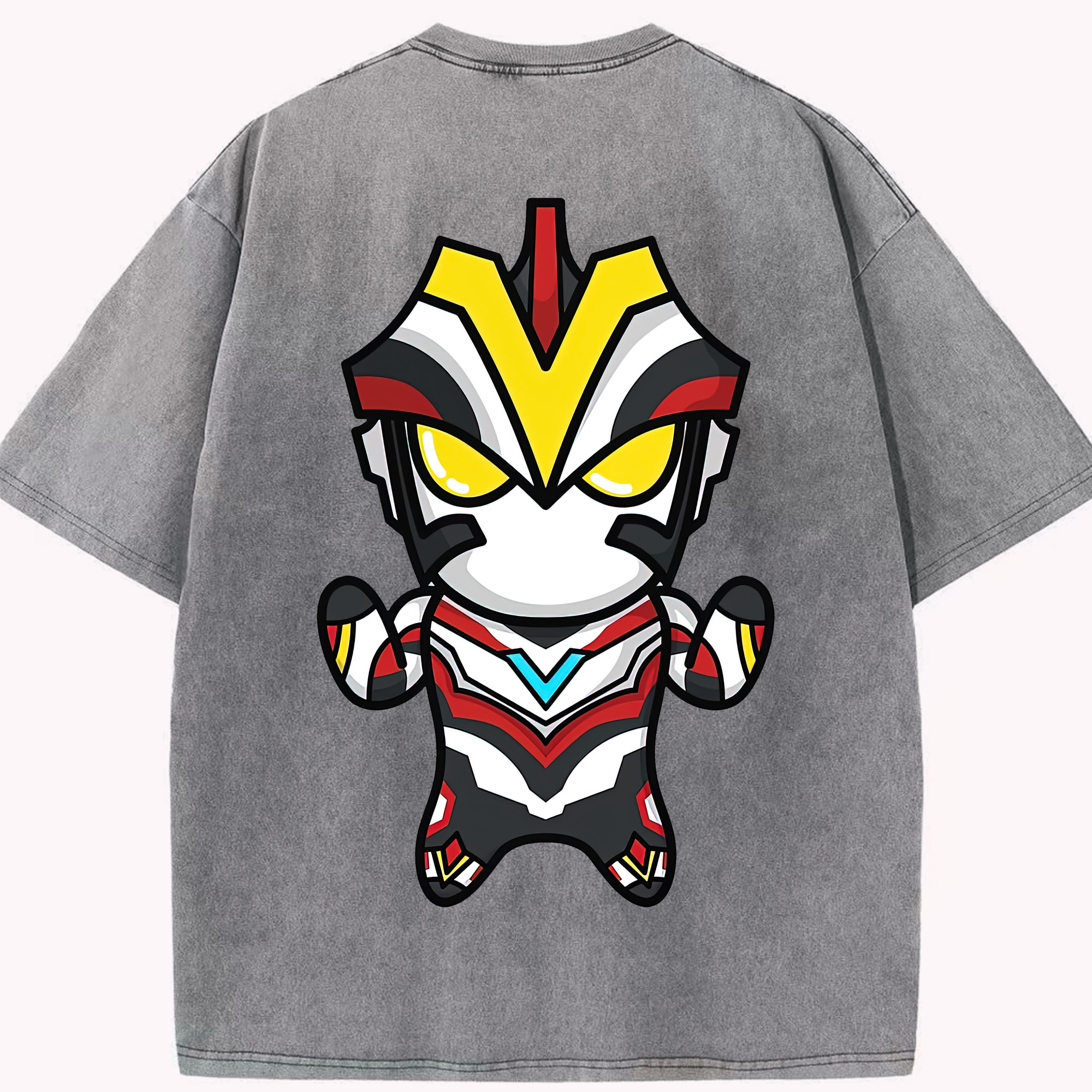 （画像用） ウルトラマン Ultraman 綿100% ヴィンテージ風 半袖Tシャツ（背面プリント）
