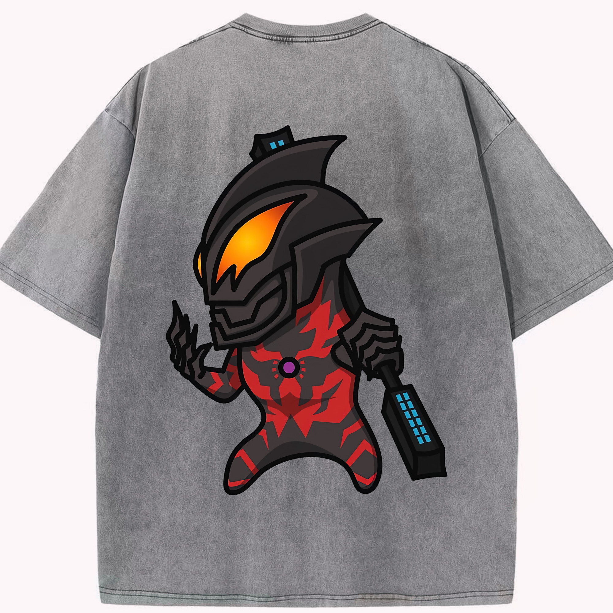 （画像用） ウルトラマン Ultraman 綿100% ヴィンテージ風 半袖Tシャツ（背面プリント）