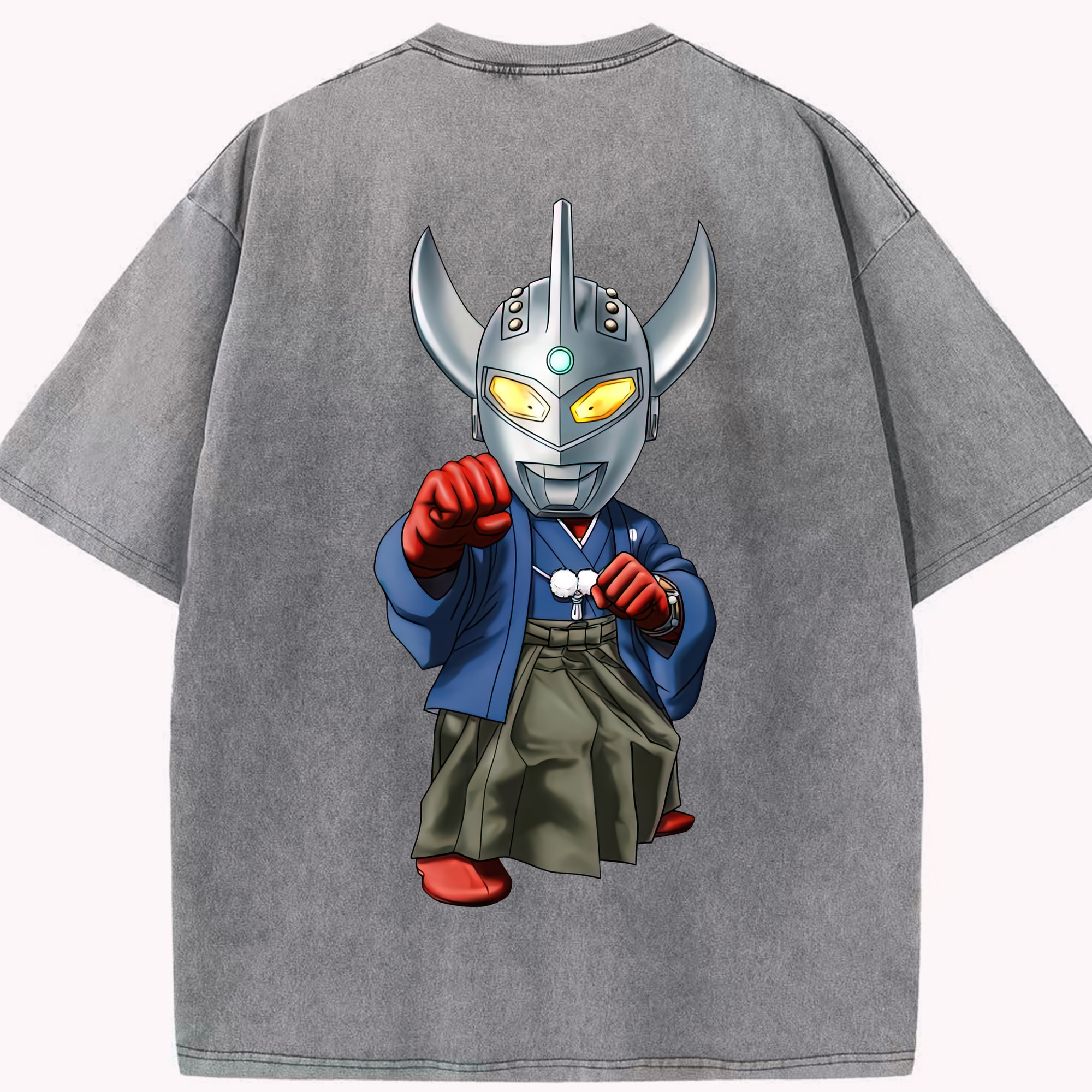 （画像用） ウルトラマン Ultraman 綿100% ヴィンテージ風 半袖Tシャツ（背面プリント）