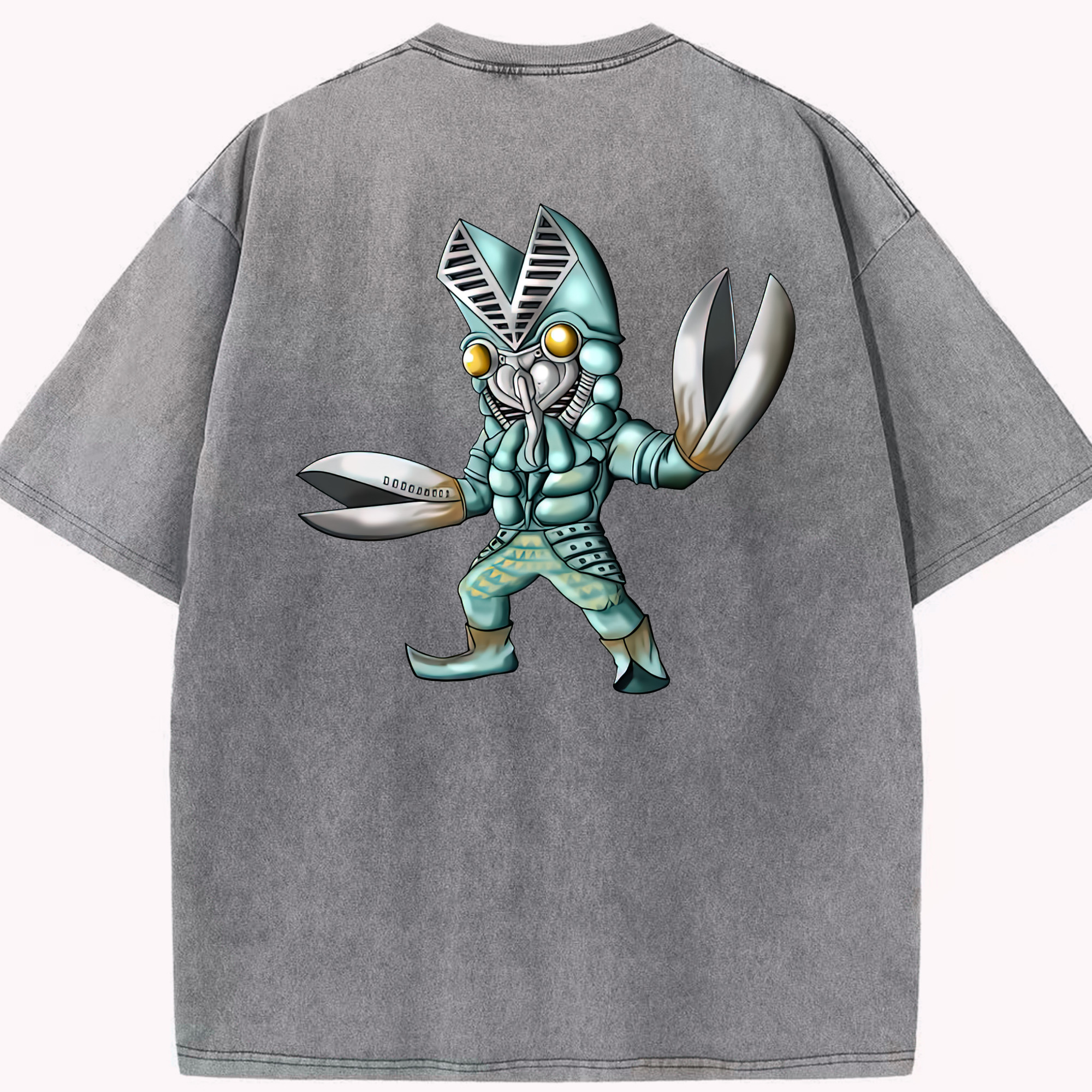 （画像用） ウルトラマン Ultraman 綿100% ヴィンテージ風 半袖Tシャツ（背面プリント）