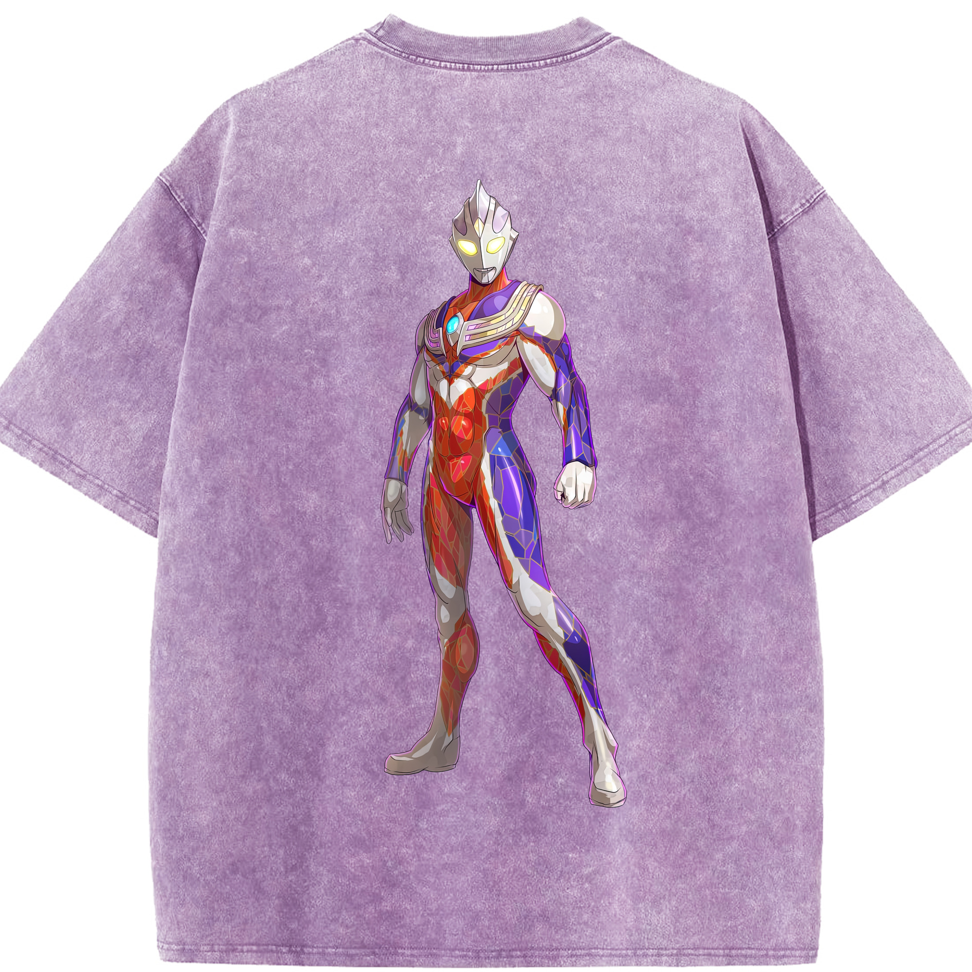 （画像用） ウルトラマン Ultraman 綿100% ヴィンテージ風 半袖Tシャツ（背面プリント）