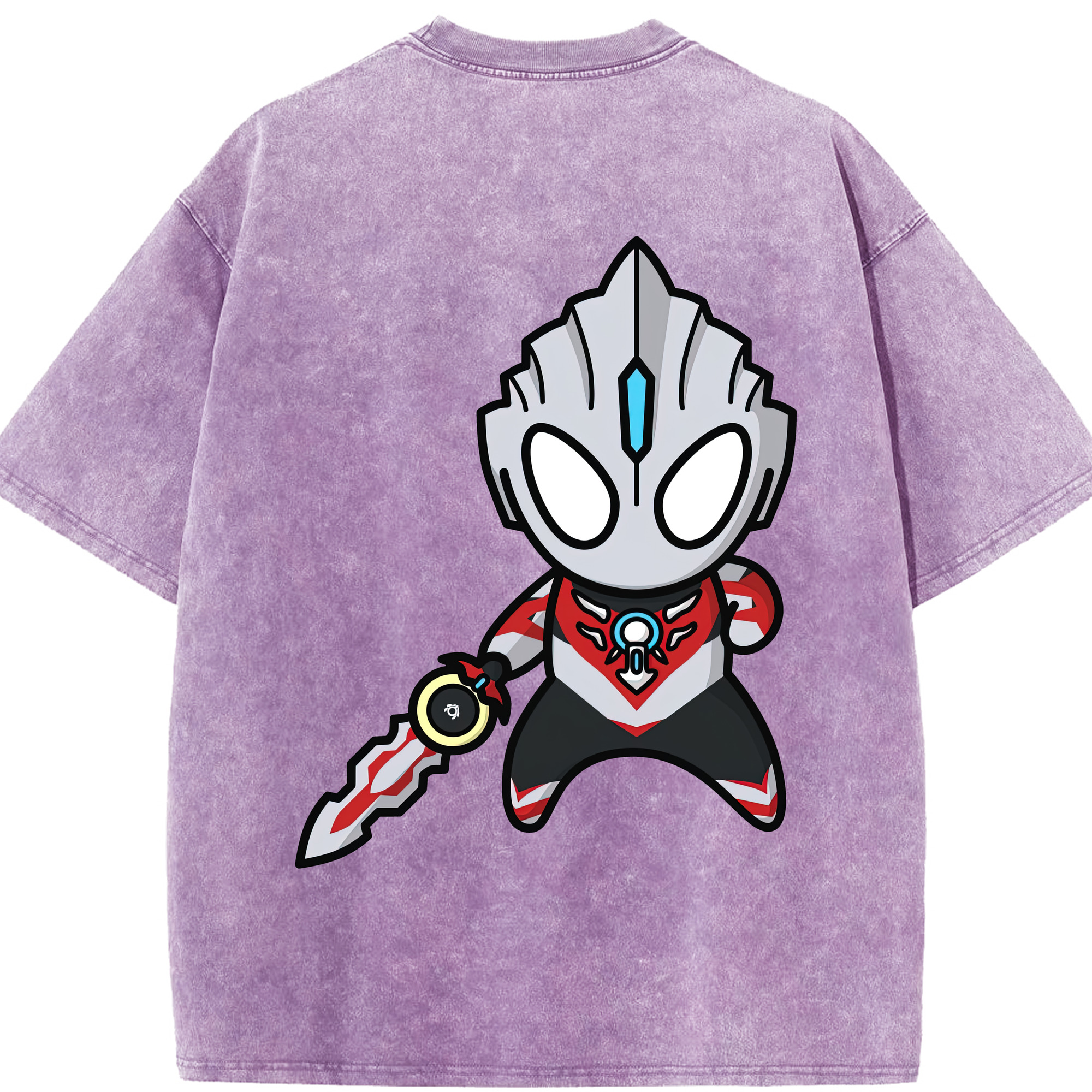 （画像用） ウルトラマン Ultraman 綿100% ヴィンテージ風 半袖Tシャツ（背面プリント）