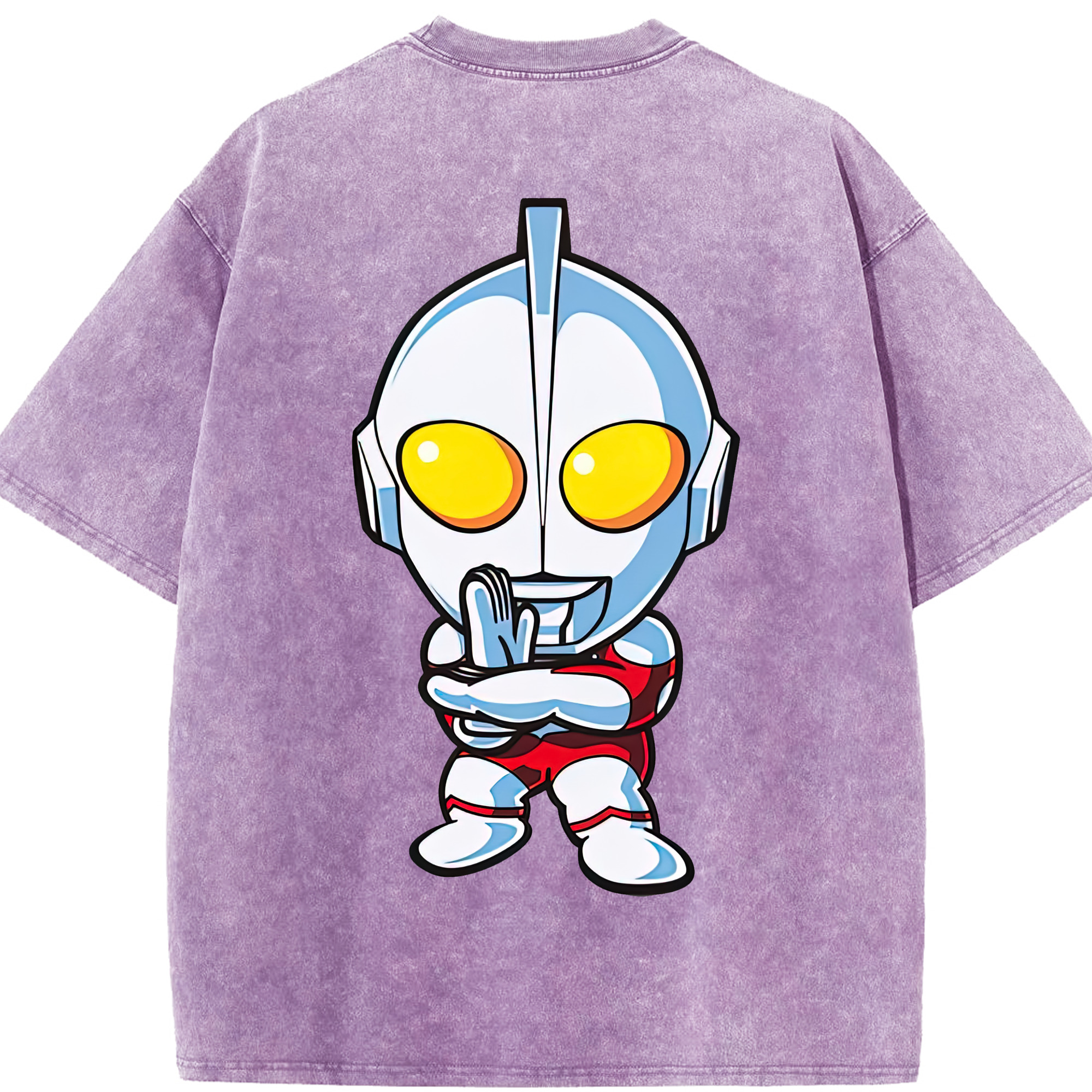 （画像用） ウルトラマン Ultraman 綿100% ヴィンテージ風 半袖Tシャツ（背面プリント）