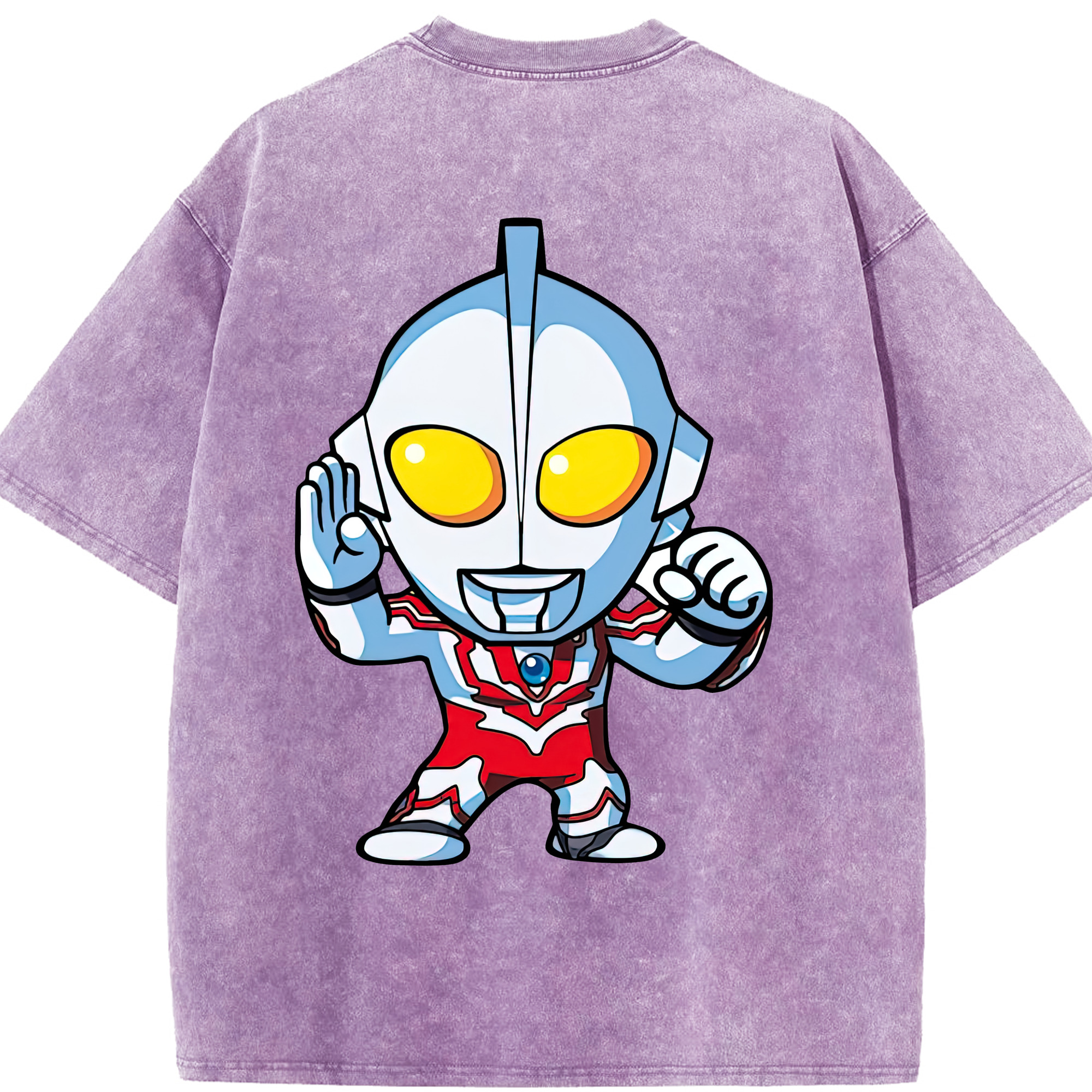 （画像用） ウルトラマン Ultraman 綿100% ヴィンテージ風 半袖Tシャツ（背面プリント）