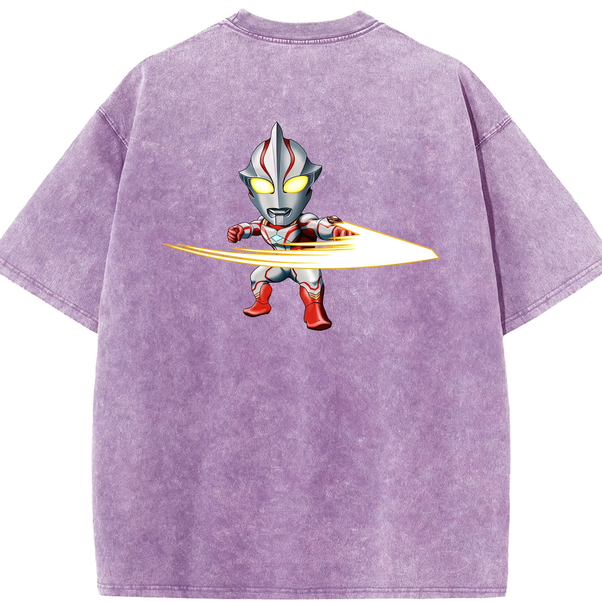 （画像用） ウルトラマン Ultraman 綿100% ヴィンテージ風 半袖Tシャツ（背面プリント）