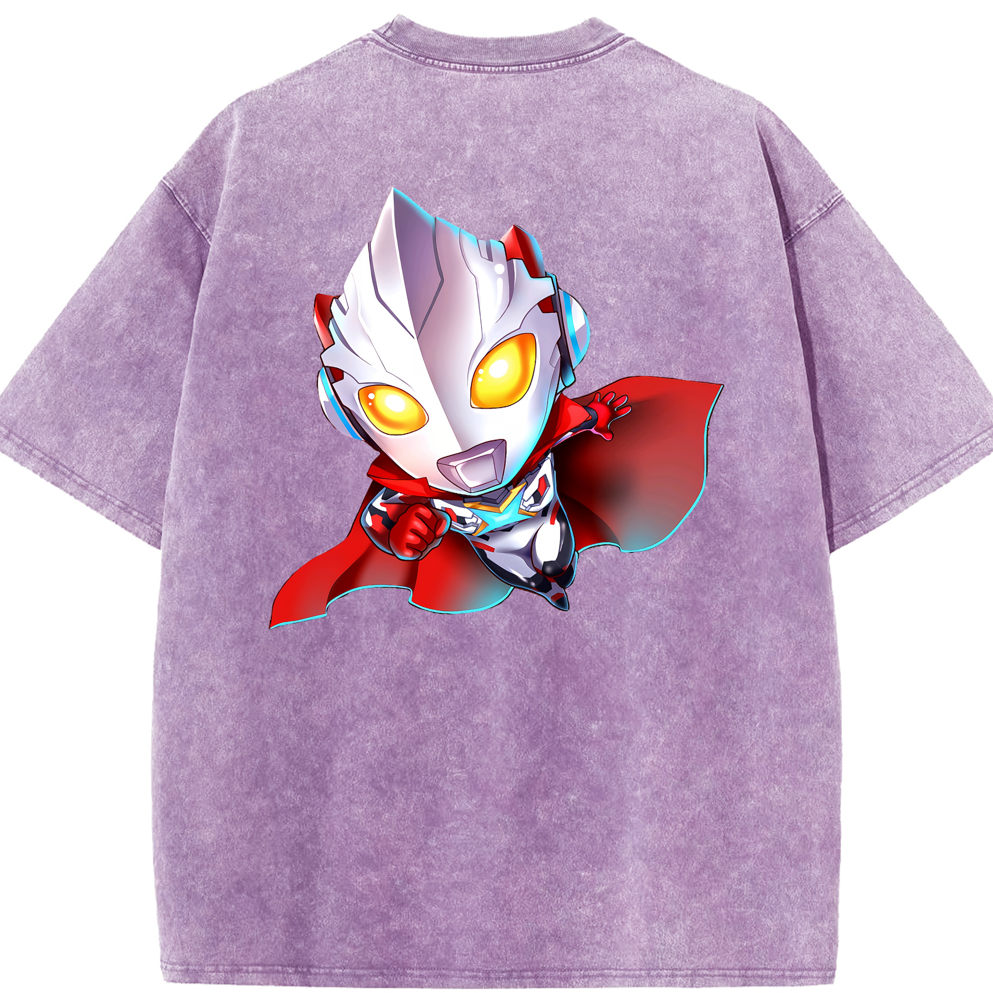 （画像用） ウルトラマン Ultraman 綿100% ヴィンテージ風 半袖Tシャツ（背面プリント）