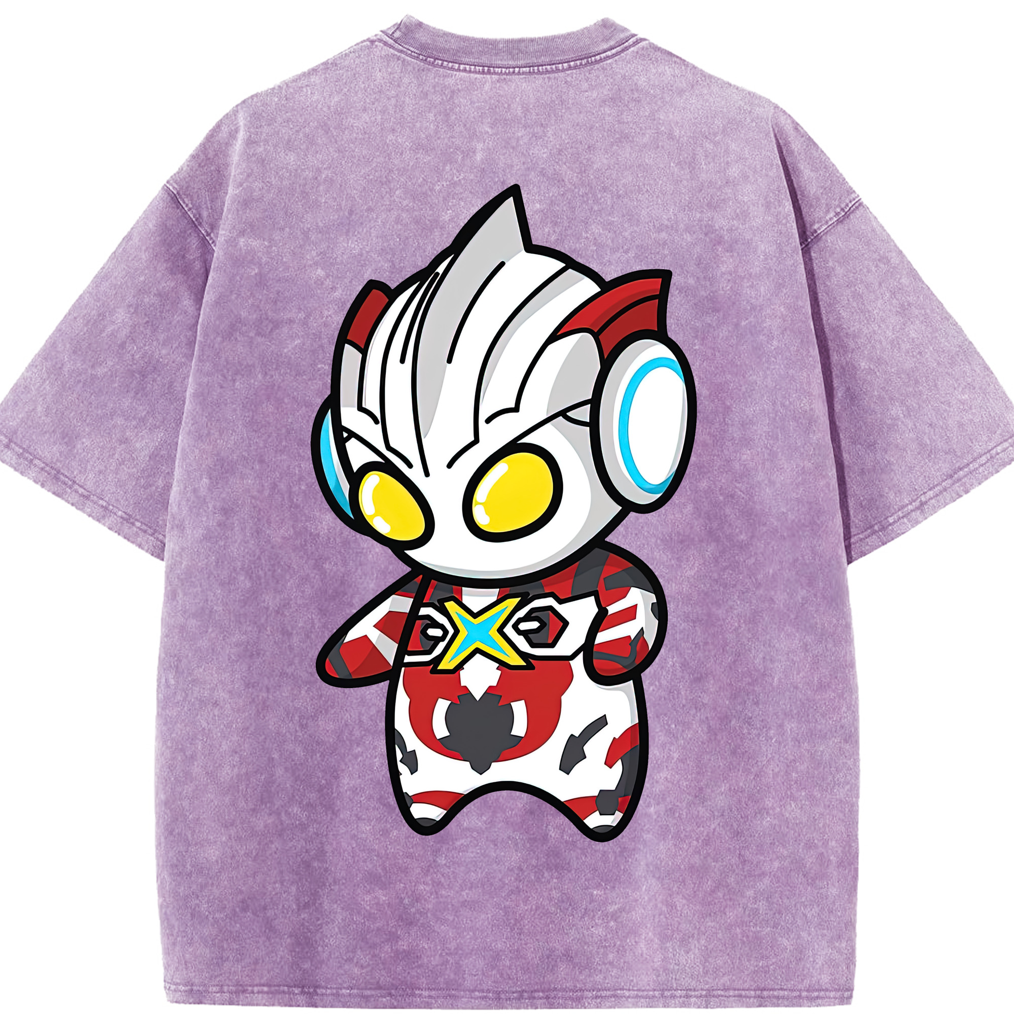 （画像用） ウルトラマン Ultraman 綿100% ヴィンテージ風 半袖Tシャツ（背面プリント）
