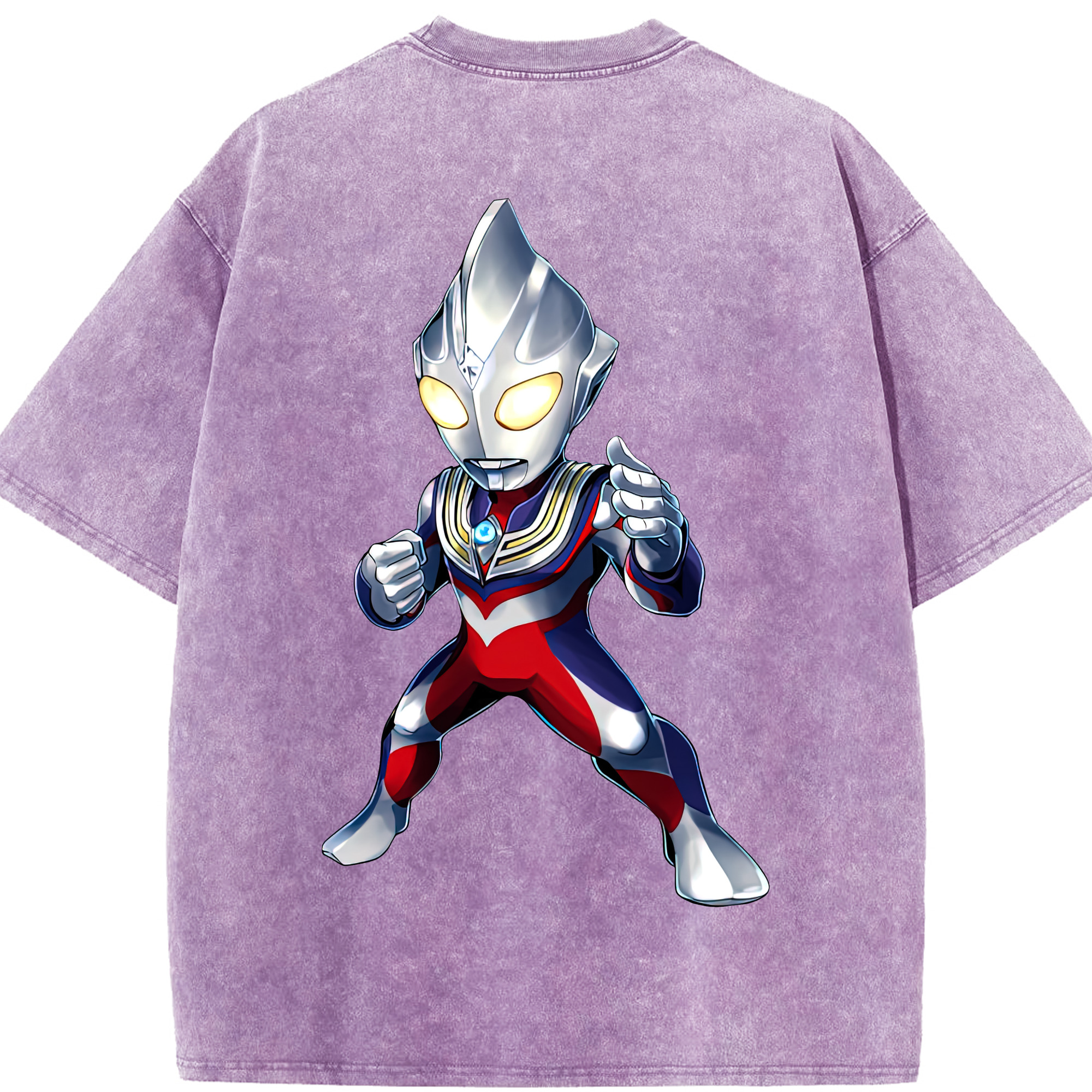 （画像用） ウルトラマン Ultraman 綿100% ヴィンテージ風 半袖Tシャツ（背面プリント）