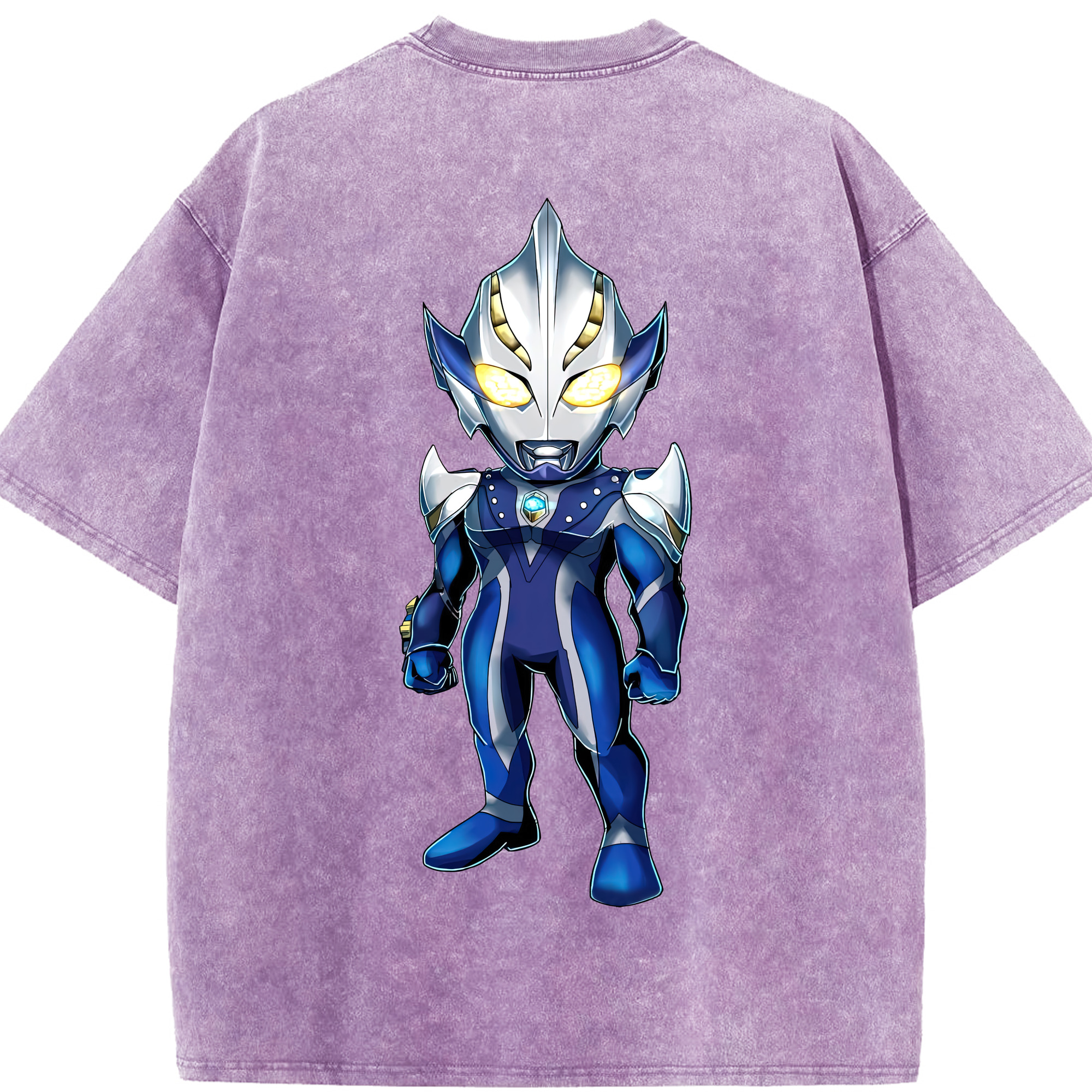 （画像用） ウルトラマン Ultraman 綿100% ヴィンテージ風 半袖Tシャツ（背面プリント）