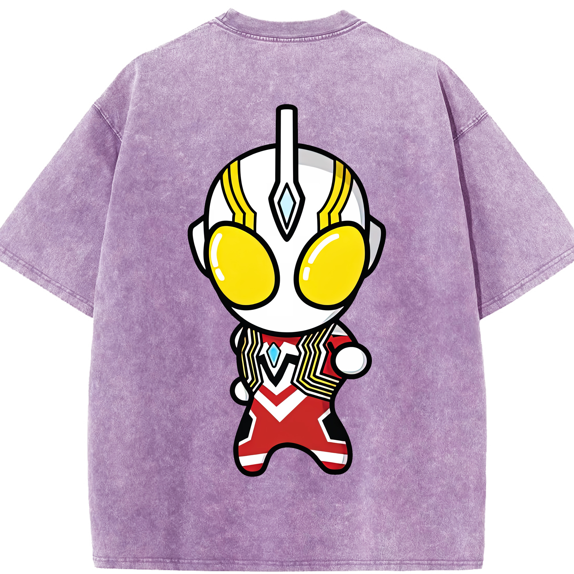 （画像用） ウルトラマン Ultraman 綿100% ヴィンテージ風 半袖Tシャツ（背面プリント）