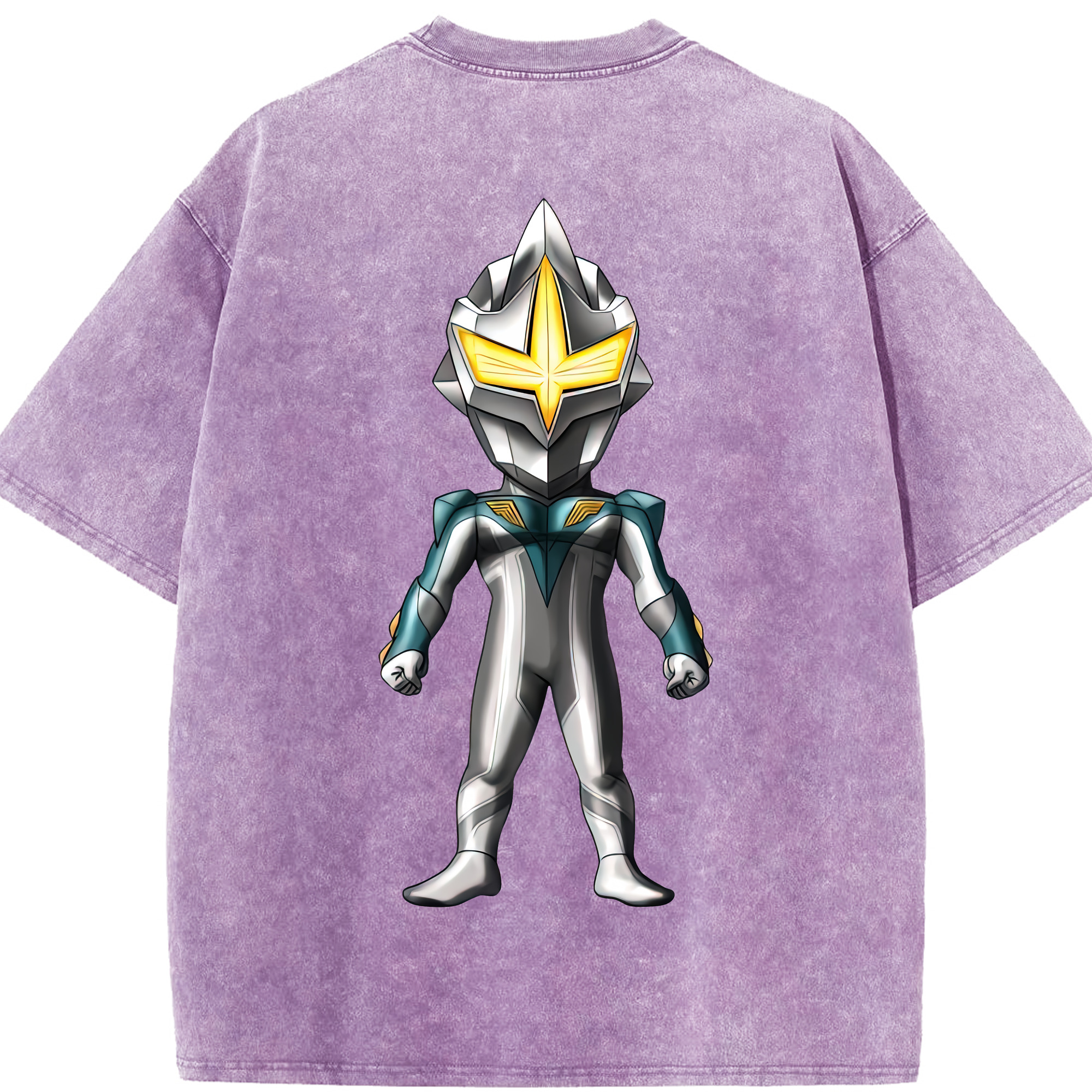 （画像用） ウルトラマン Ultraman 綿100% ヴィンテージ風 半袖Tシャツ（背面プリント）