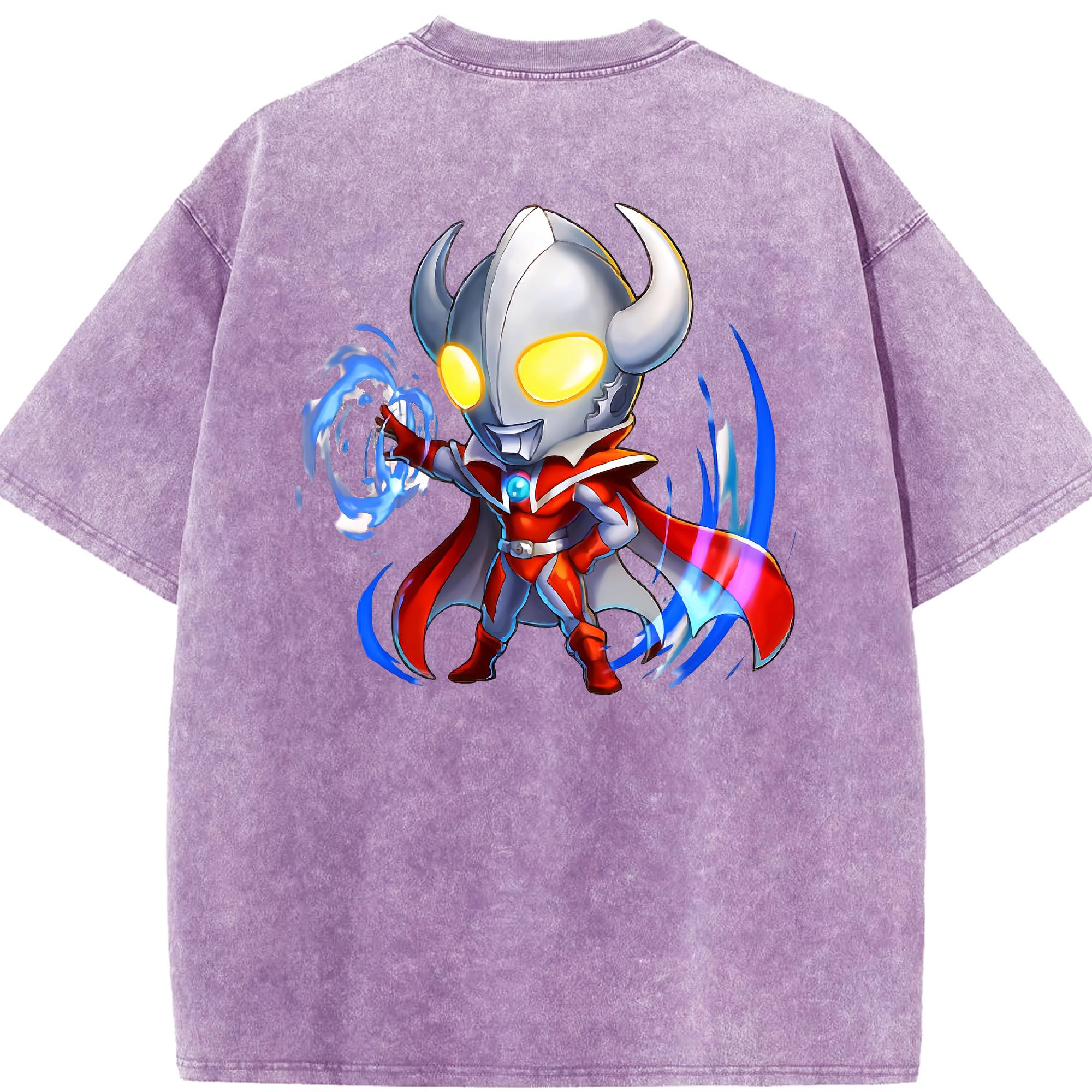 （画像用） ウルトラマン Ultraman 綿100% ヴィンテージ風 半袖Tシャツ（背面プリント）