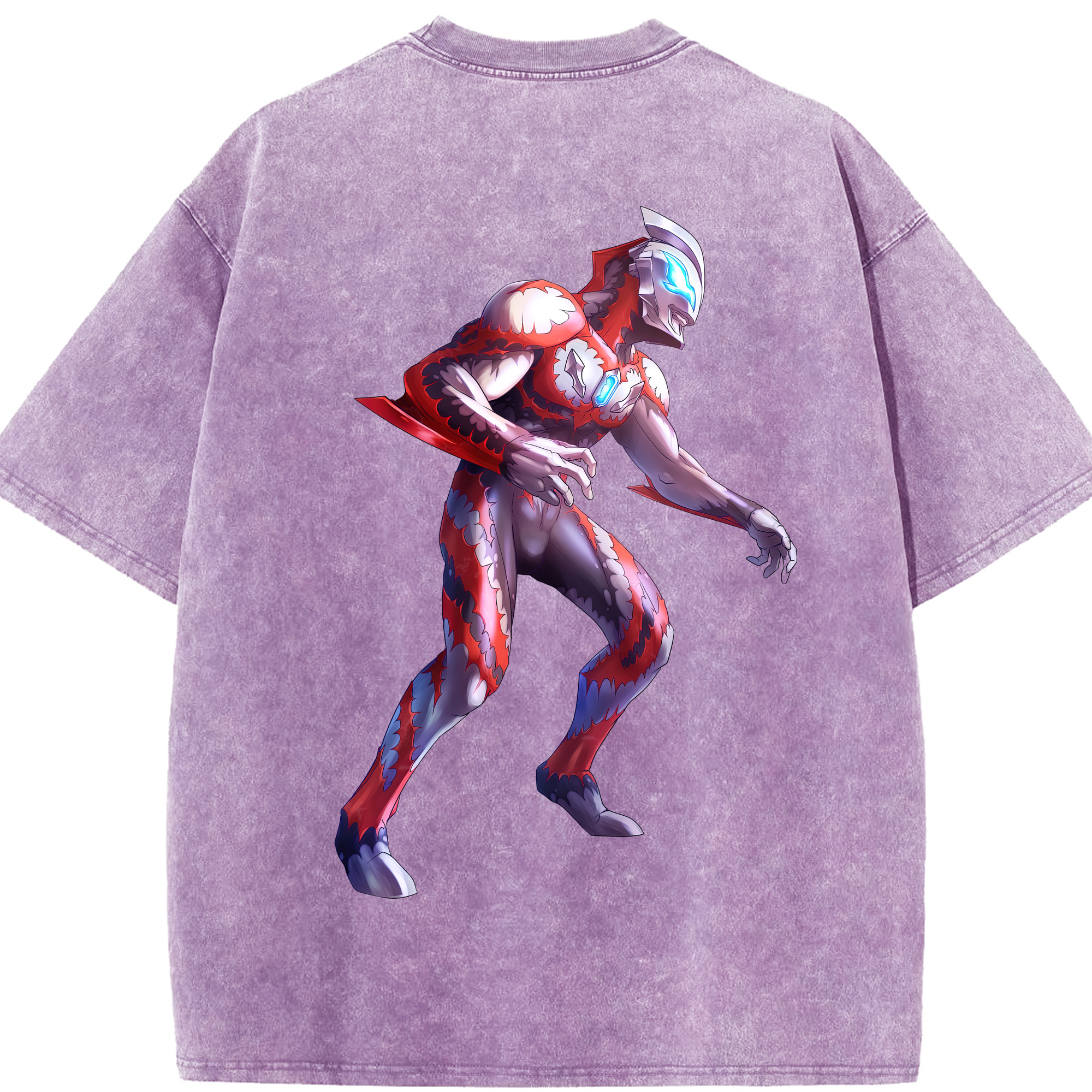 （画像用） ウルトラマン Ultraman 綿100% ヴィンテージ風 半袖Tシャツ（背面プリント）