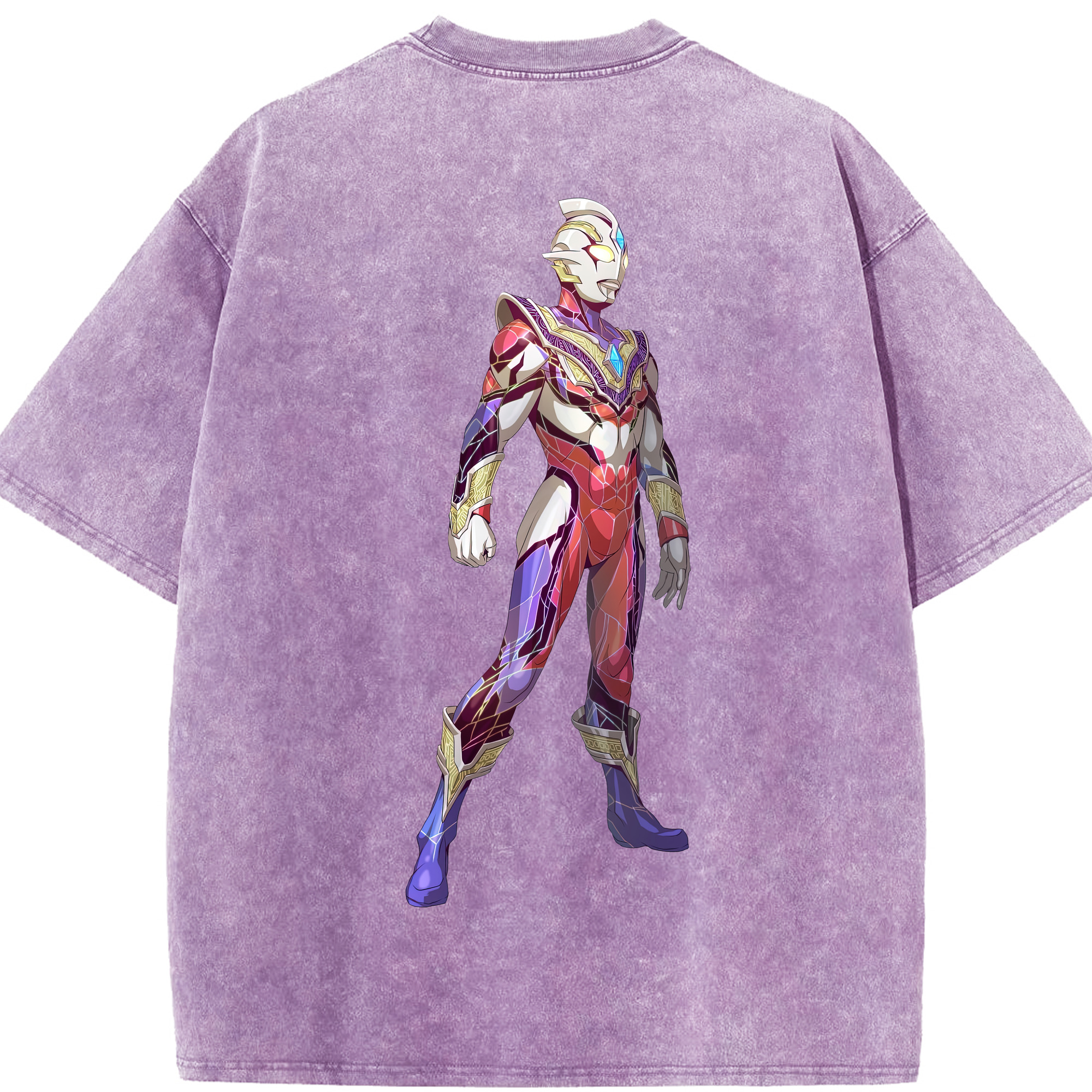 （画像用） ウルトラマン Ultraman 綿100% ヴィンテージ風 半袖Tシャツ（背面プリント）
