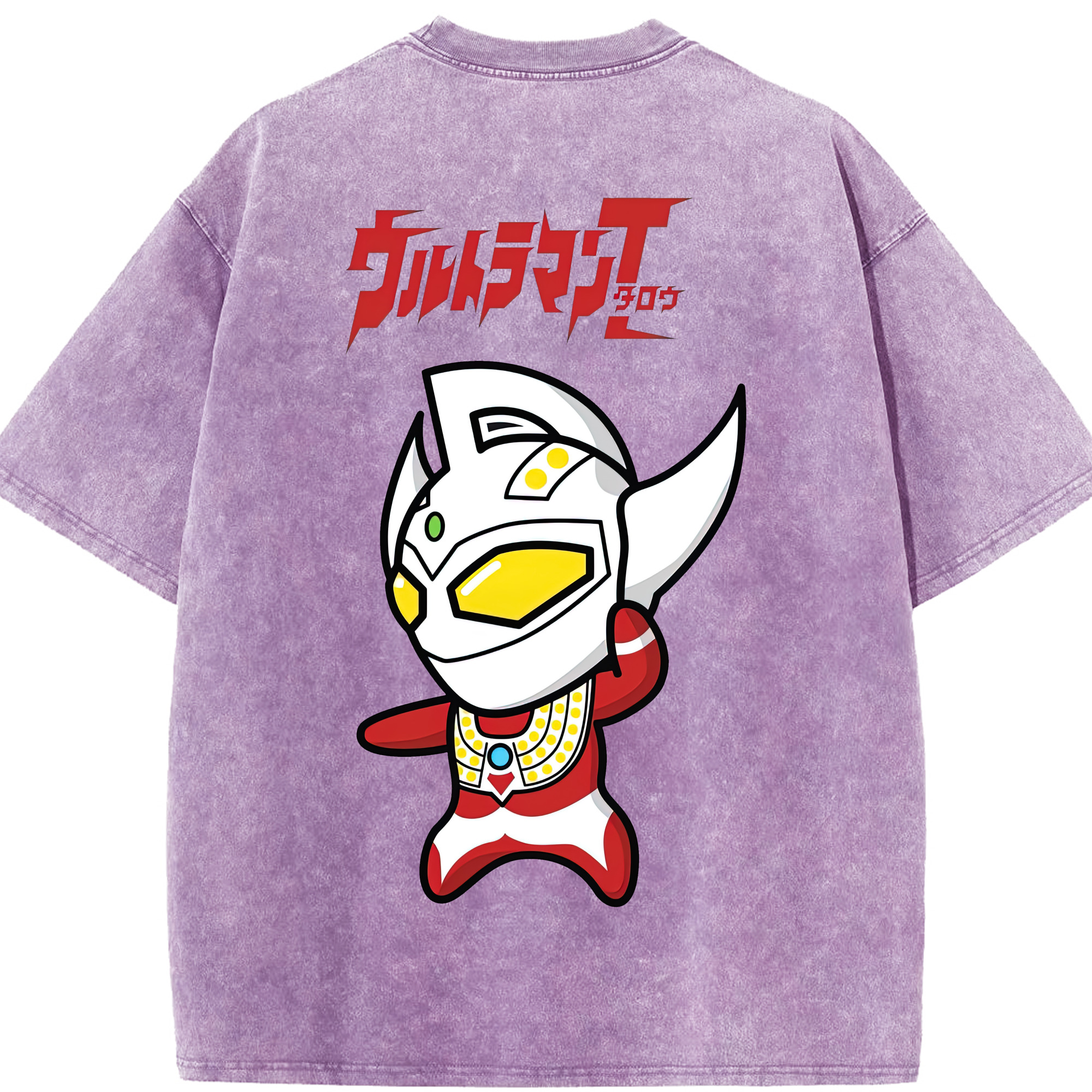 （画像用） ウルトラマン Ultraman 綿100% ヴィンテージ風 半袖Tシャツ（背面プリント）