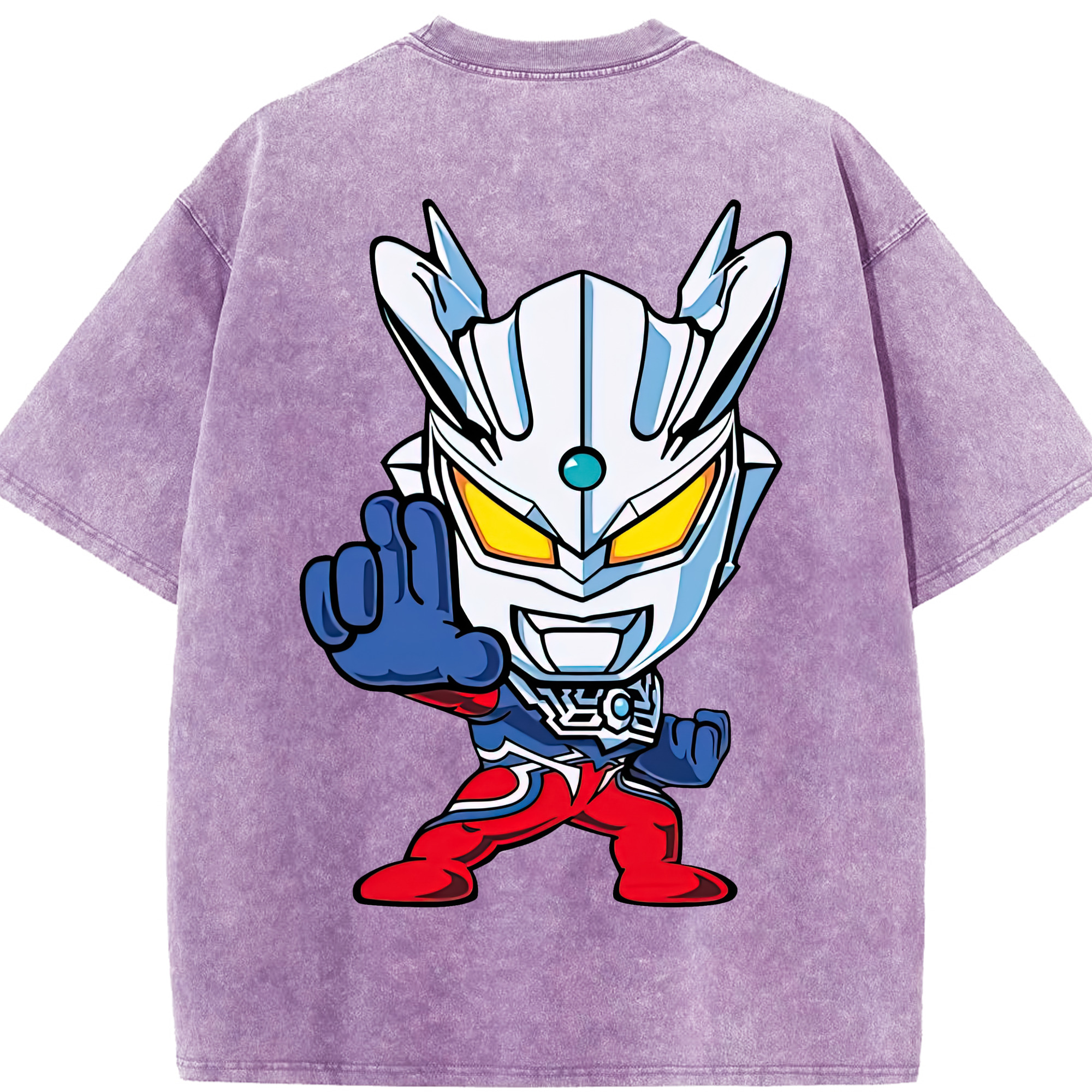 （画像用） ウルトラマン Ultraman 綿100% ヴィンテージ風 半袖Tシャツ（背面プリント）