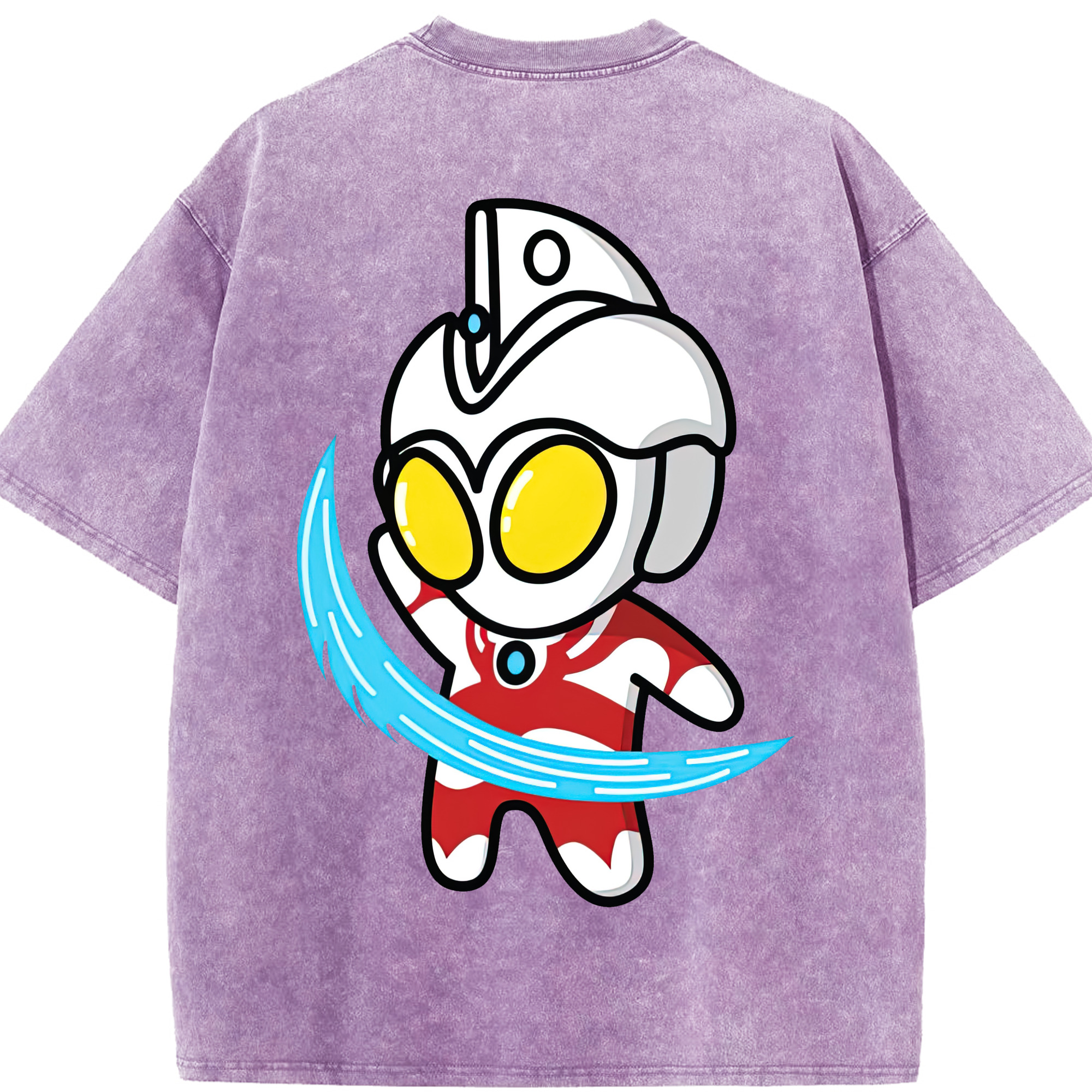 （画像用） ウルトラマン Ultraman 綿100% ヴィンテージ風 半袖Tシャツ（背面プリント）