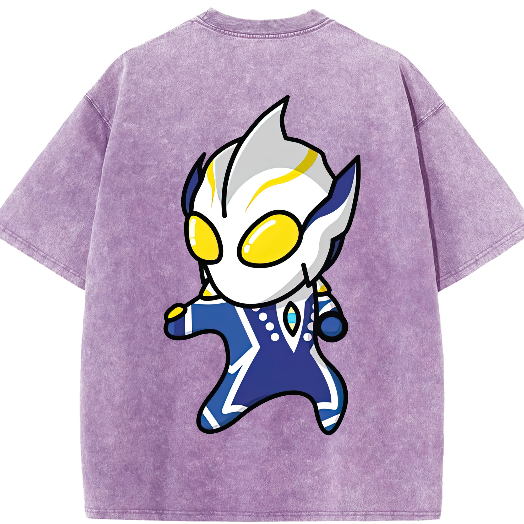 （画像用） ウルトラマン Ultraman 綿100% ヴィンテージ風 半袖Tシャツ（背面プリント）